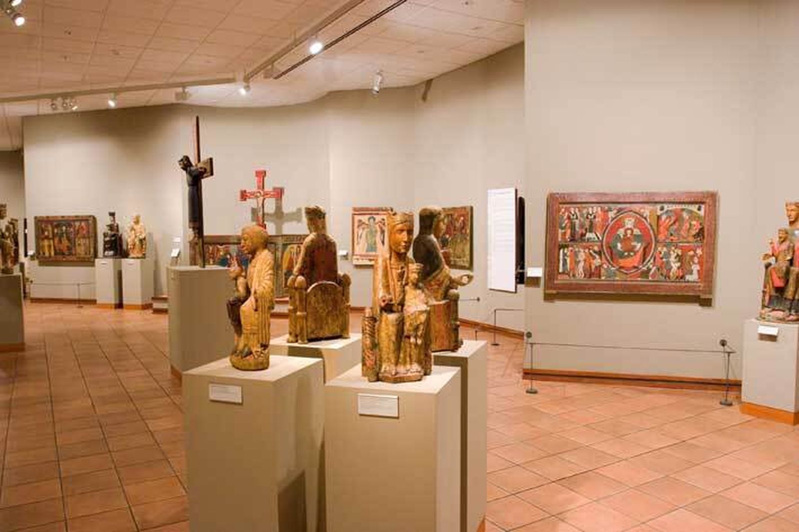 Sala del románico del Museo Episcopal de Vic.