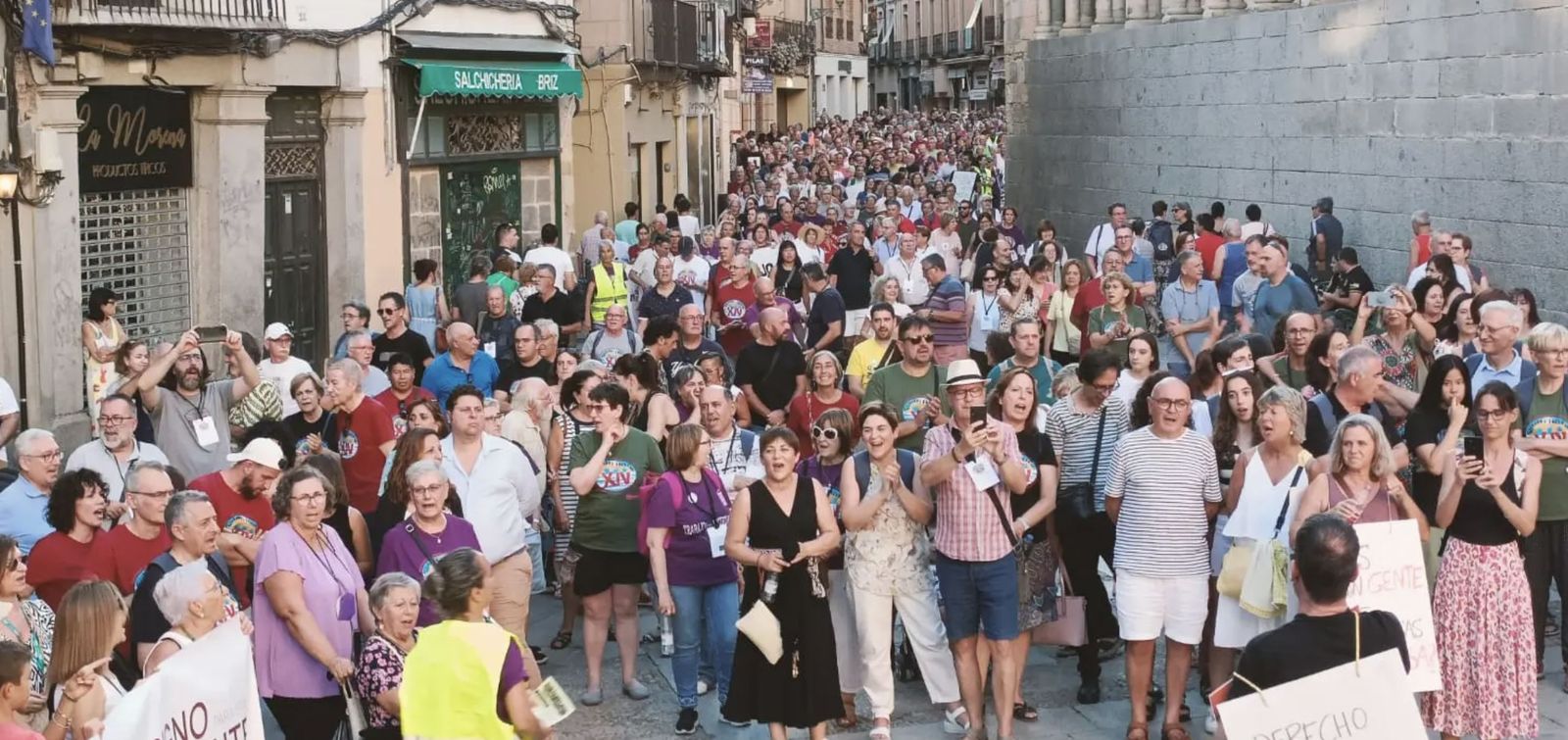 Manifestación de HOAC en Segovia