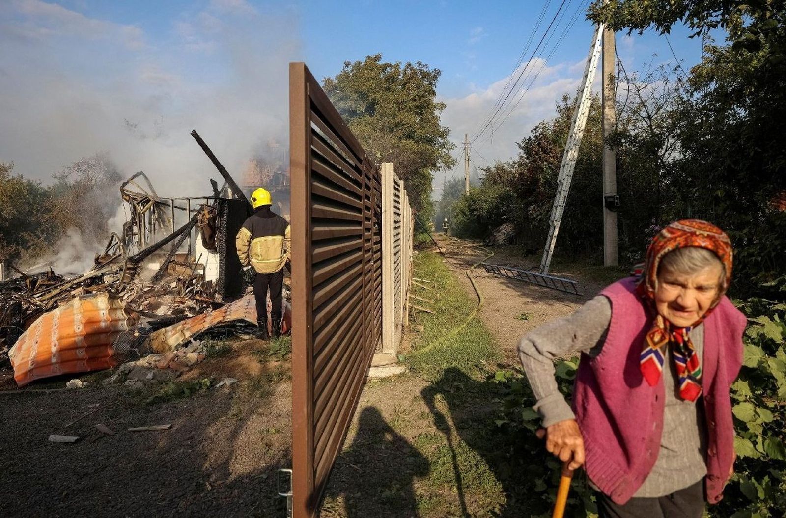 Una anciana de Lviv. Ucrania.
