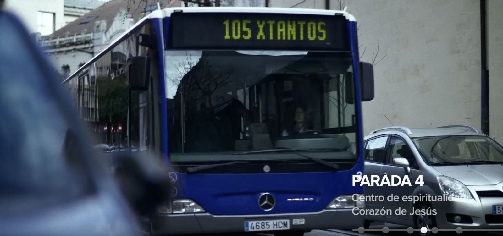 El bus de la 'Línea 105 XTantos'