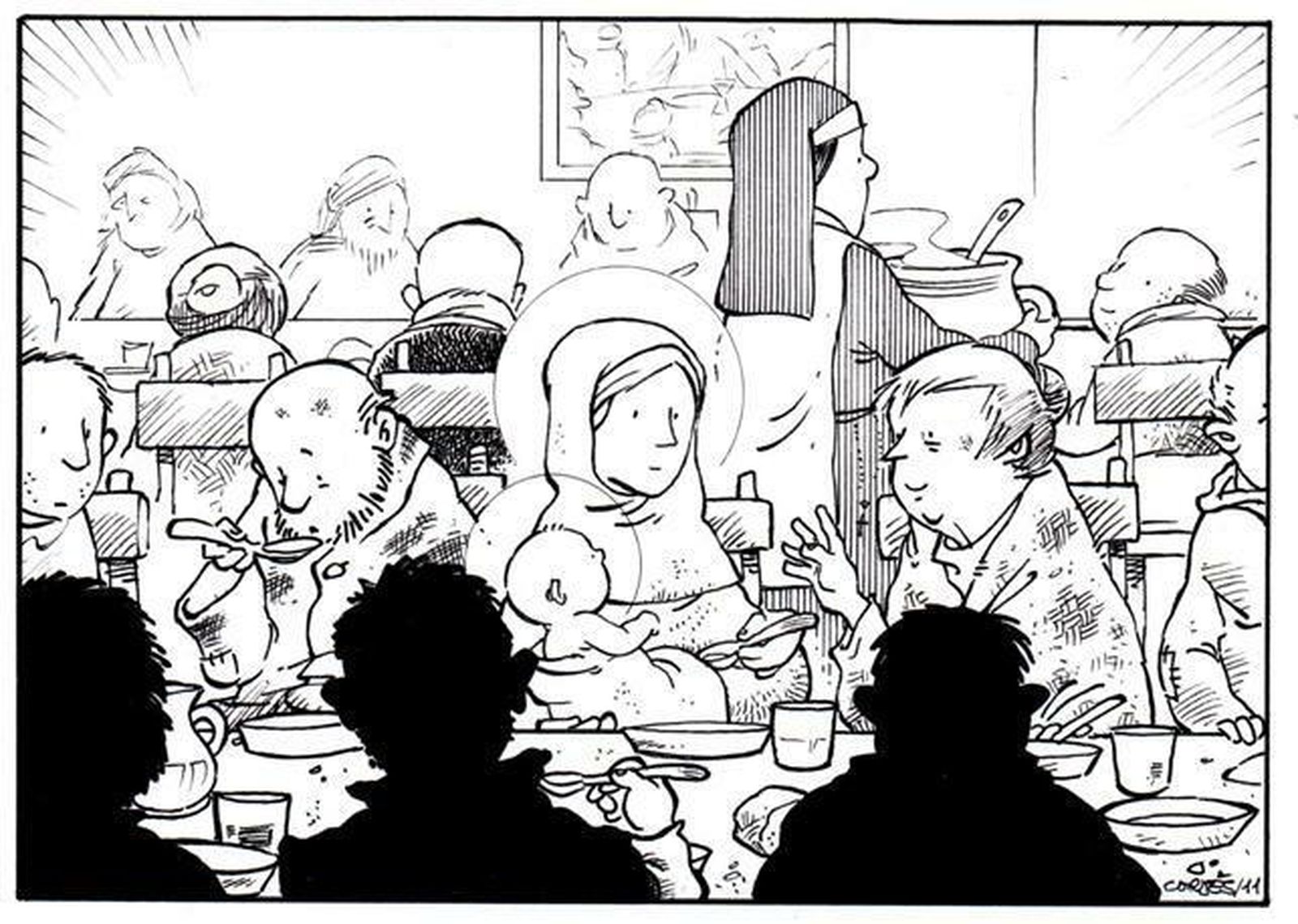 Viñeta de Cortes: Navidad