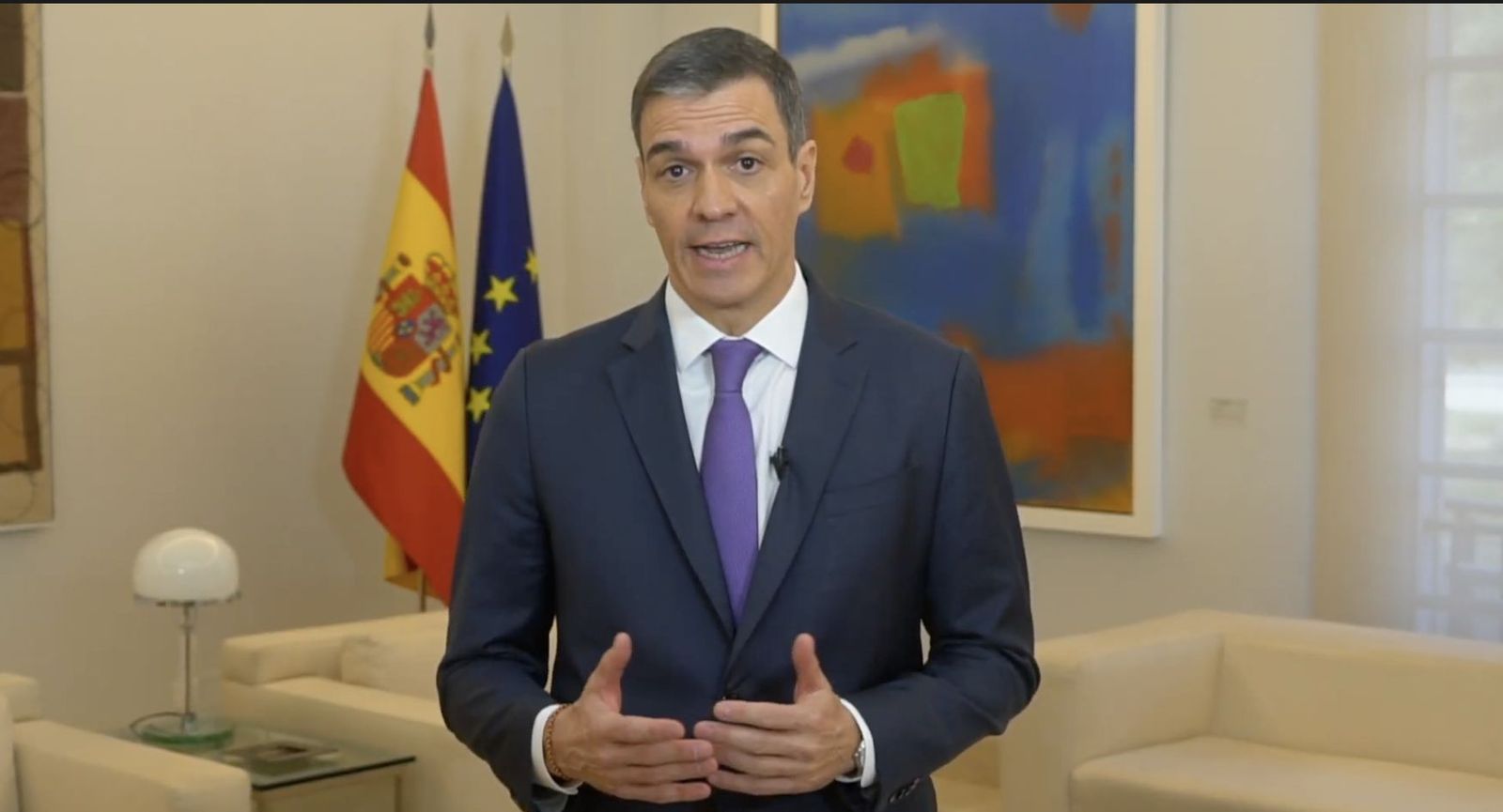 Mensaje de Pedro Sánchez