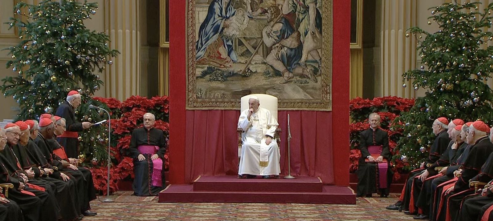 El Papa, con la Curia Vaticana