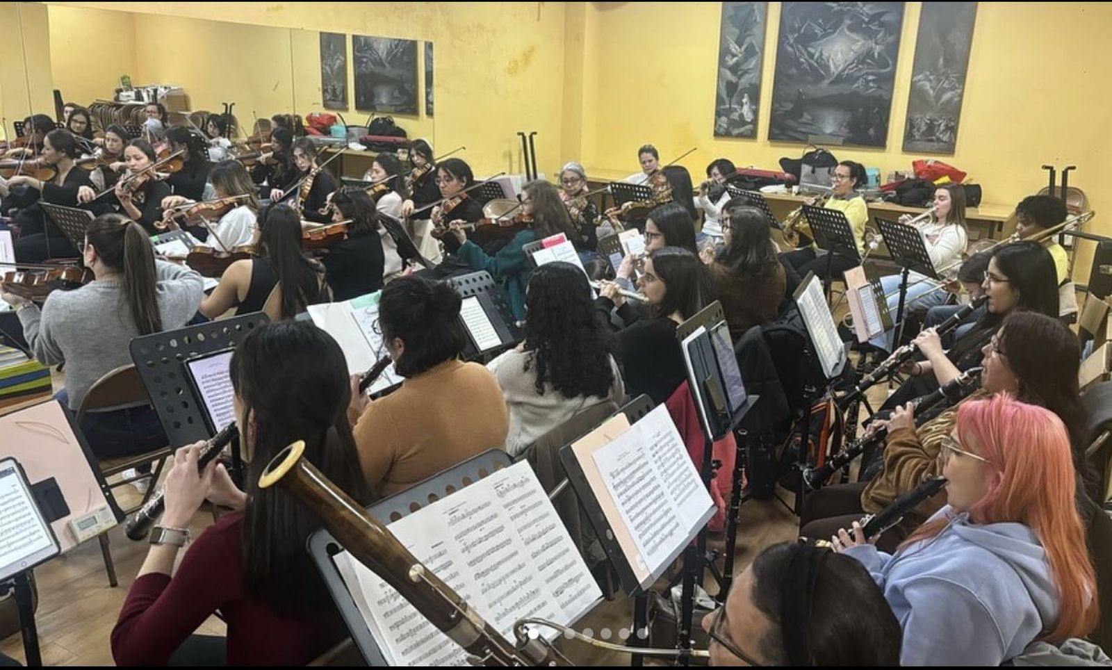 Ensayo de la Orquesta Sinfónica Cibeles