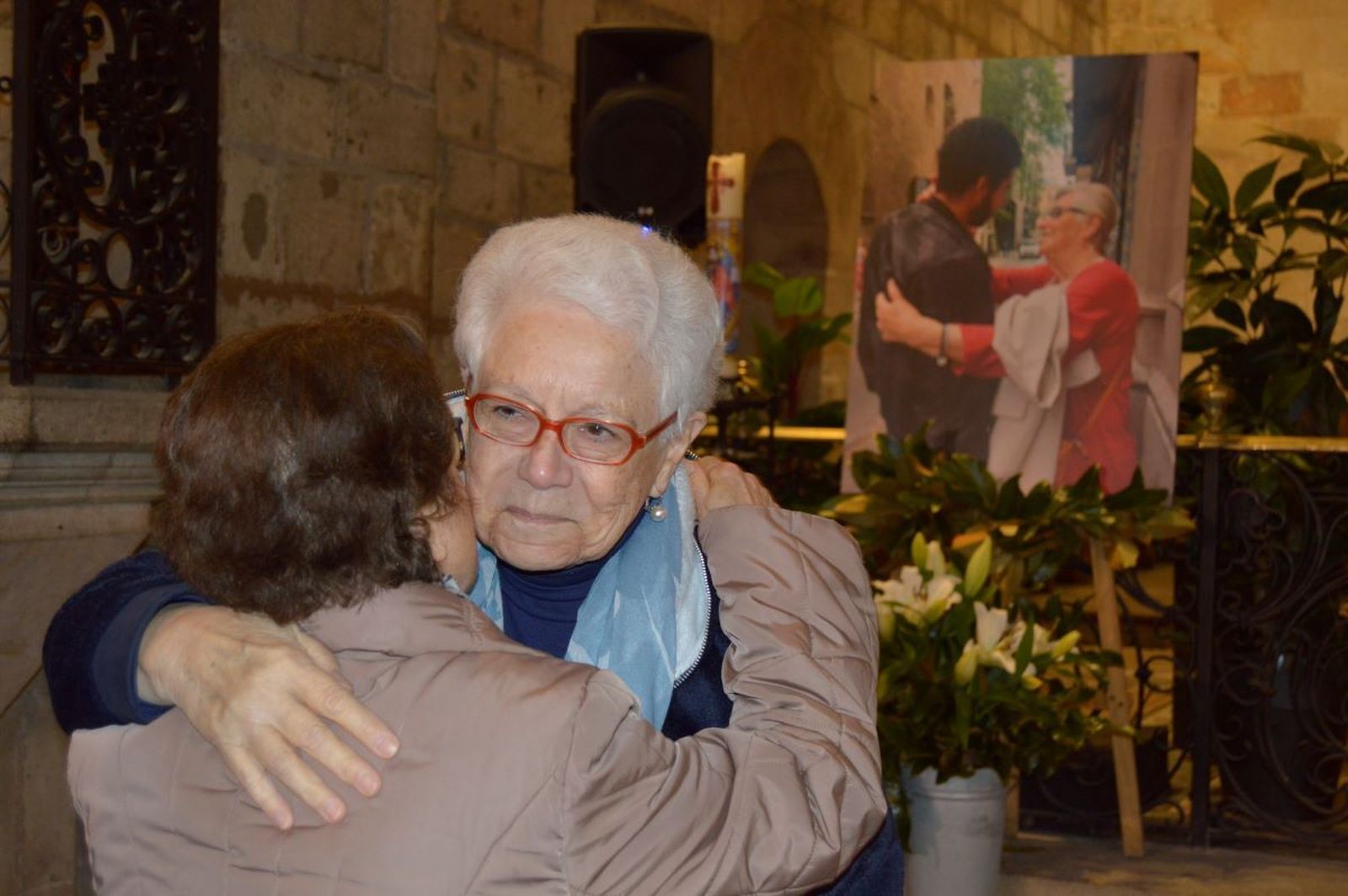 Pilar Rodríguez, teresiana, en la despedida a Viqui Molins