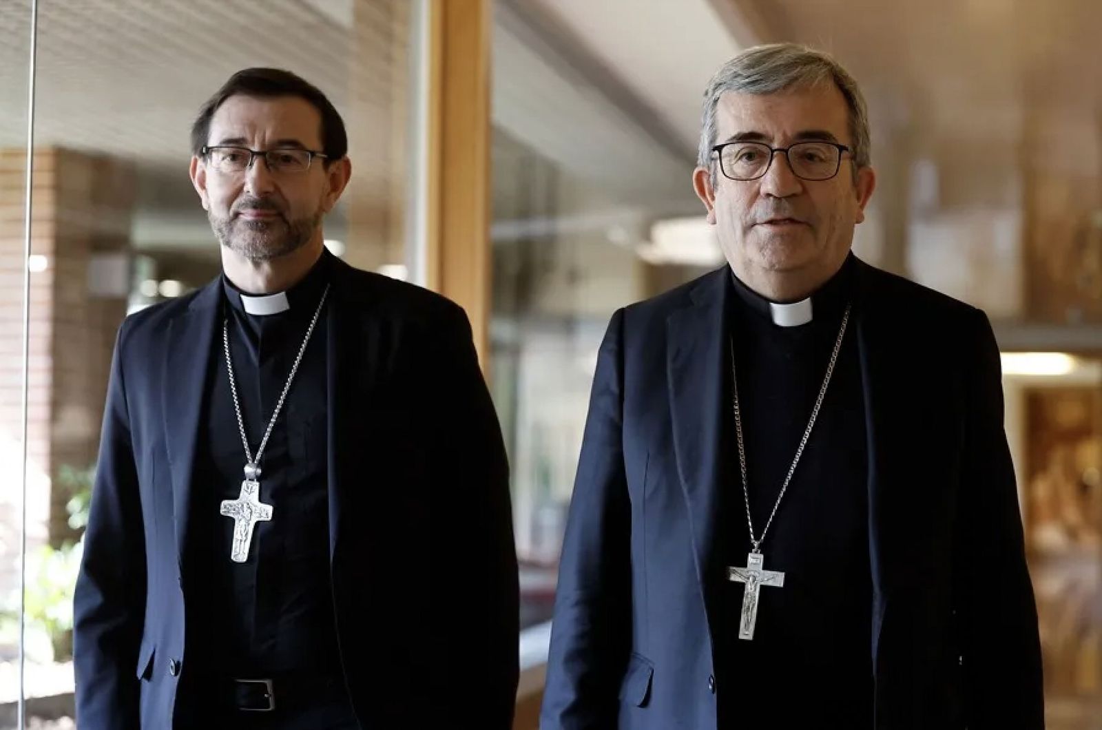 Cobo y Argüello tras ser elegidos presidente y vicepresidente de la CEE