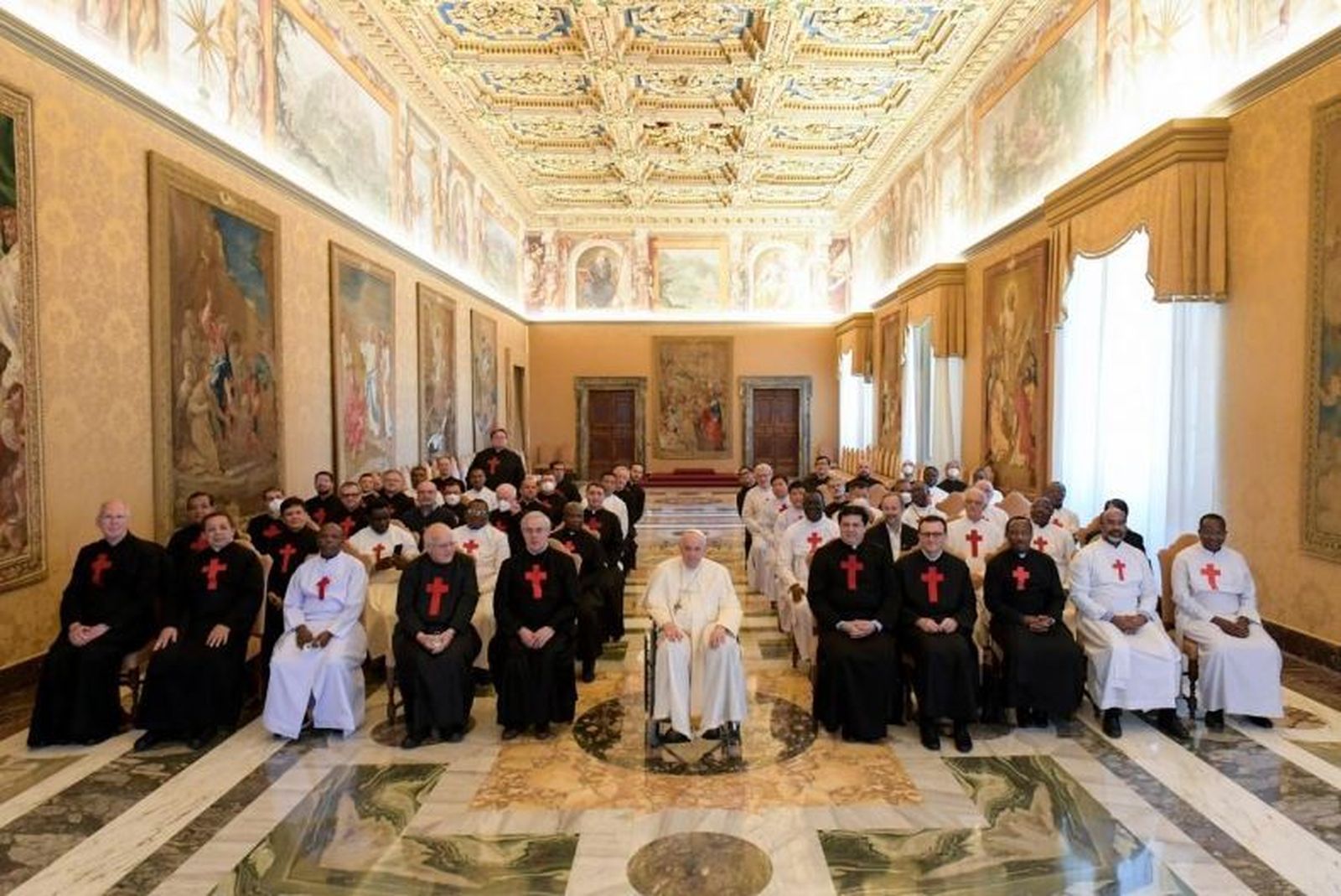 Audiencia de la Orden Ministros de los Enfermos (religiosos camilos) con el Papa Francisco