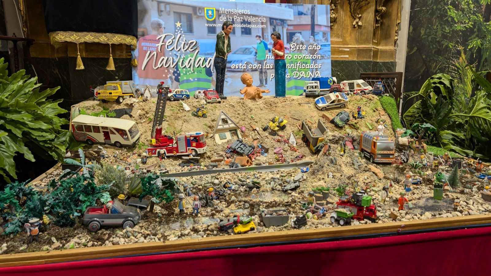 Belén Solidario de Mensajeros de la Paz en San Antón