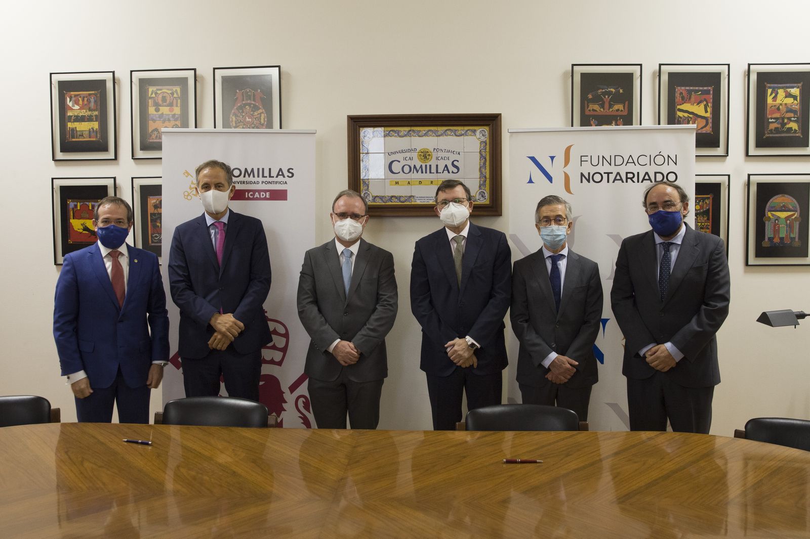 Mariano Ventosa, Segismundo Álvarez, Enrique Sanz, José Ángel Martinez Sanchiz, Manuel González Meneses y Abel Veiga