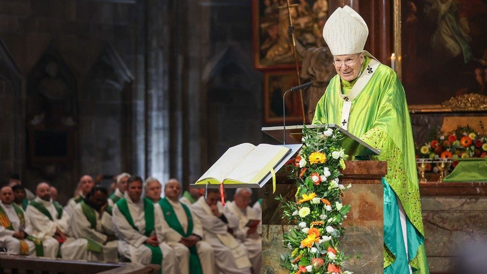 Schönborn durante la homilía