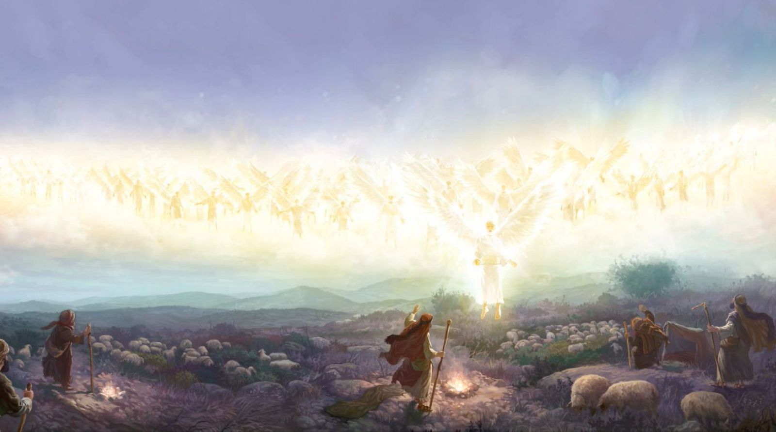 El ángel y los pastores