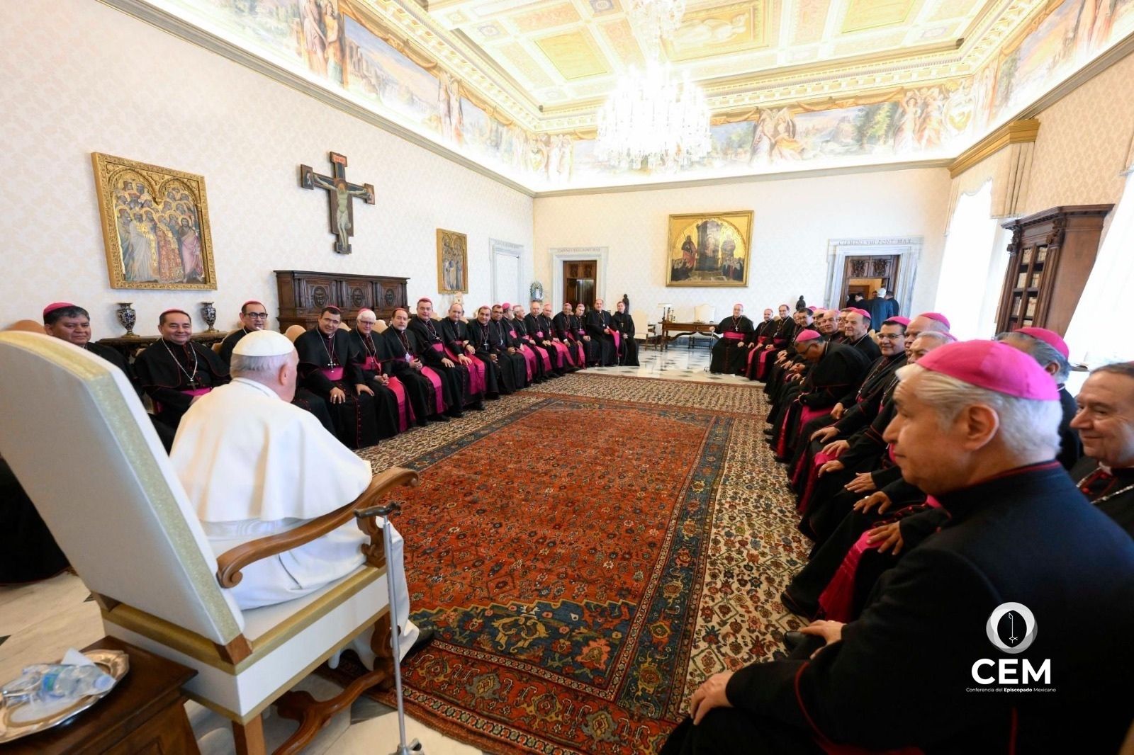 El Papa, con los obispos mexicanos