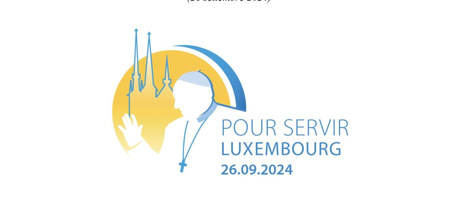 Logo del viaje papal a Luxemburgo