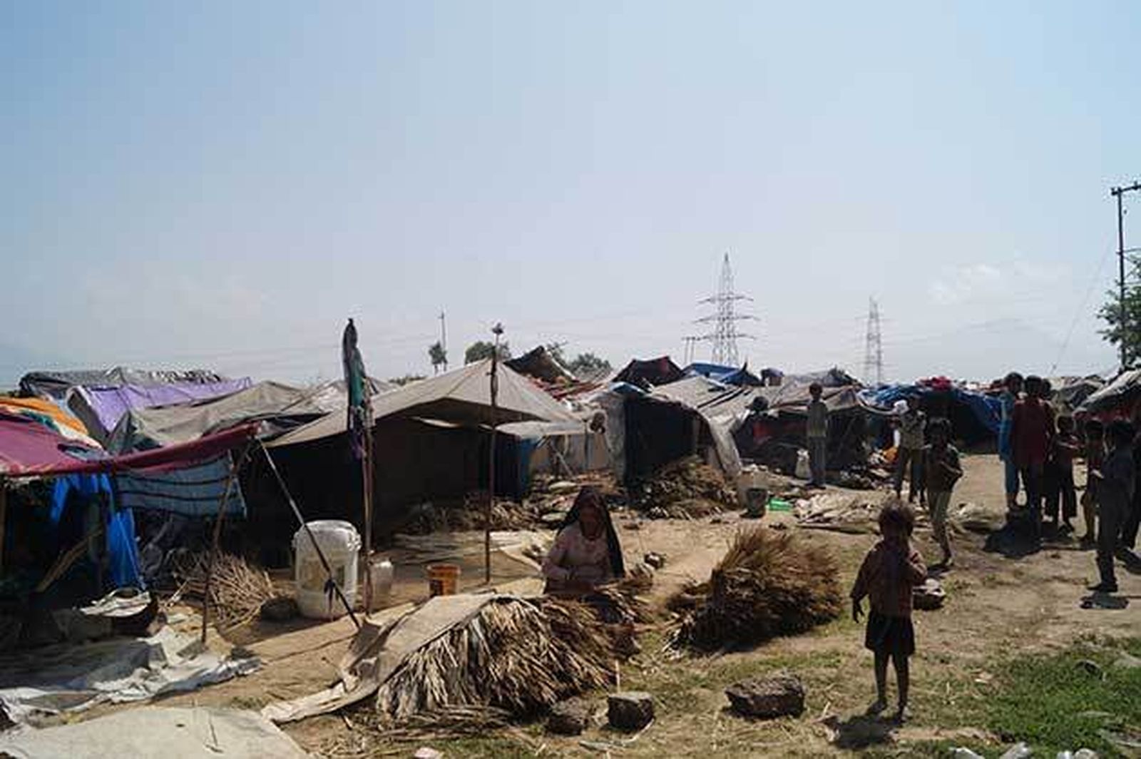 Campamento de dalits cristianos, en la India
