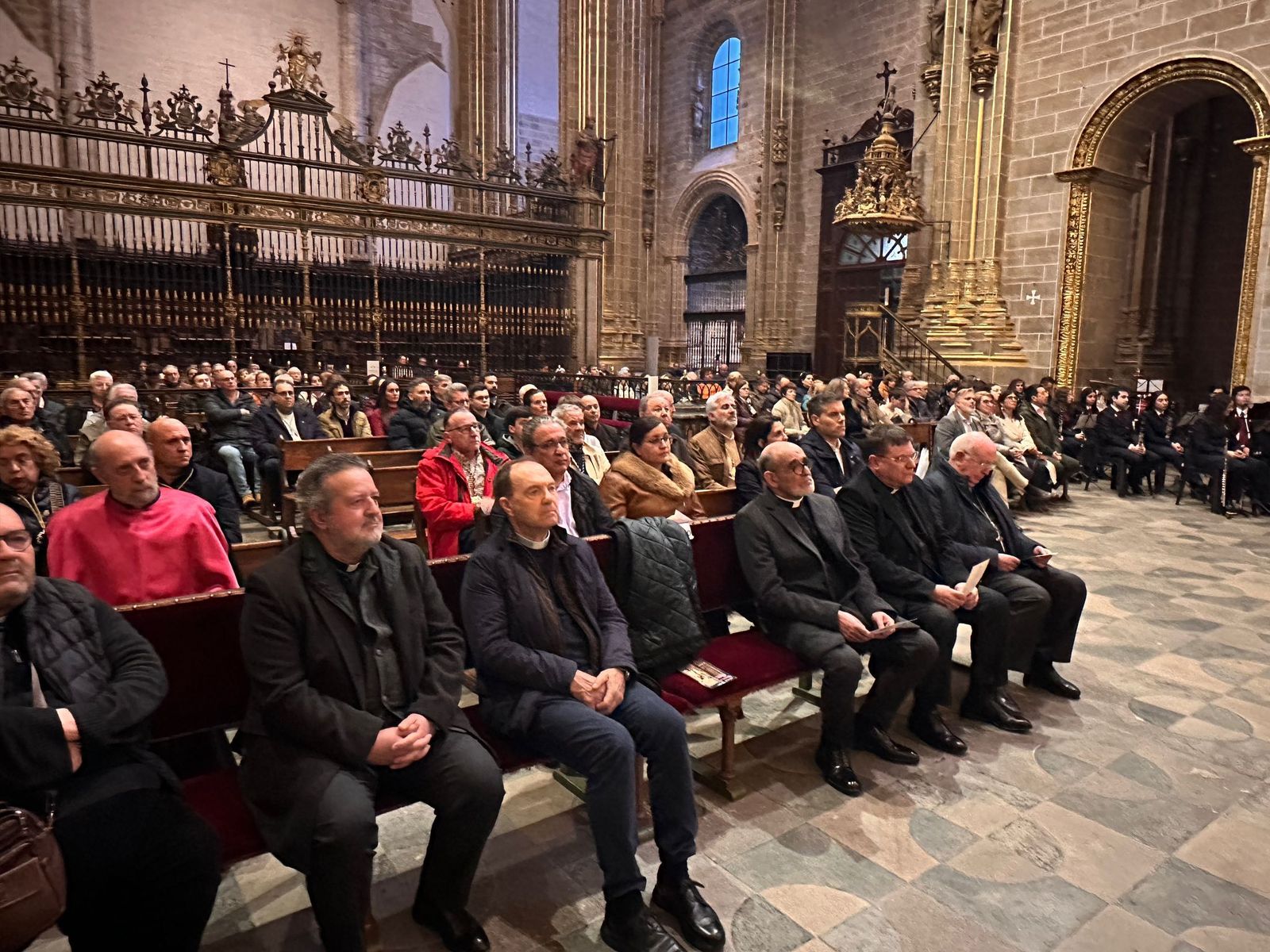 Lectura del pregón en la Semana Santa de Plasencia
