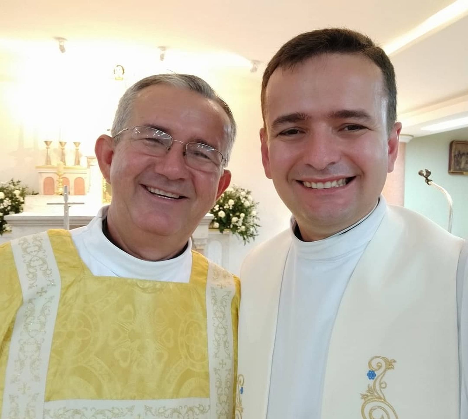 Diácono Gabriel Falcão y Padre Rômulo Castro