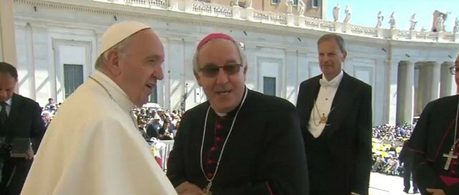 Sáiz Meneses, en la audiencia con el Papa