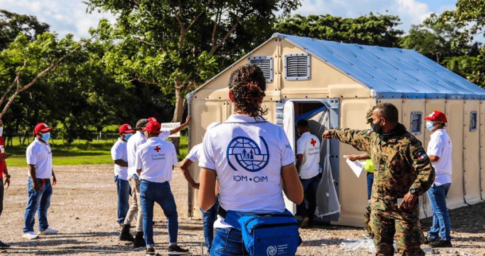 Recepción de migrates en Panamá