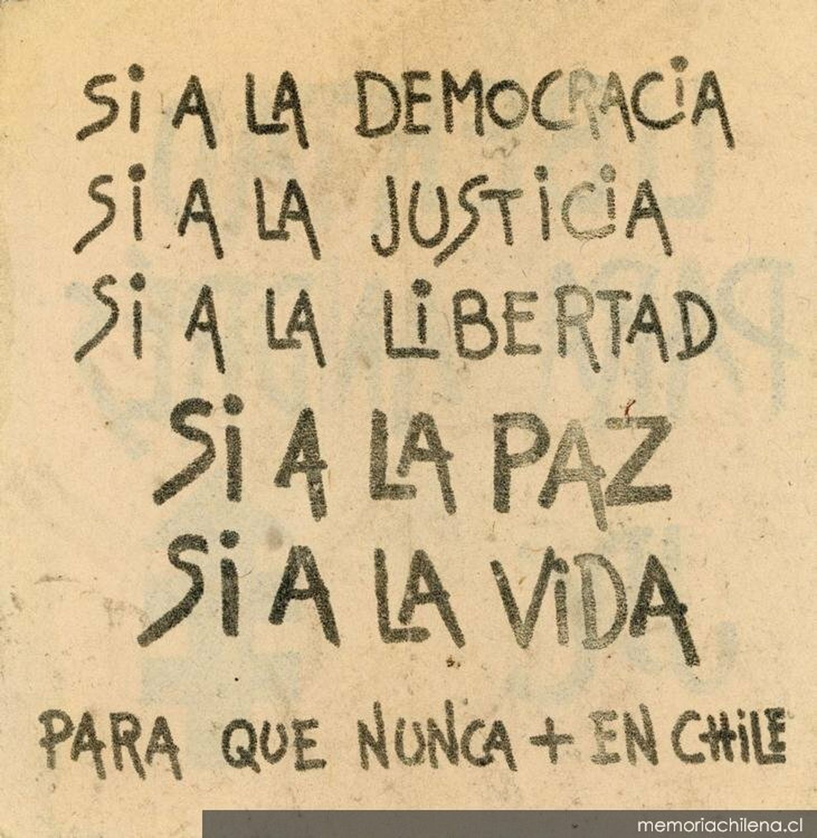 Justicia social en Chile, para la paz