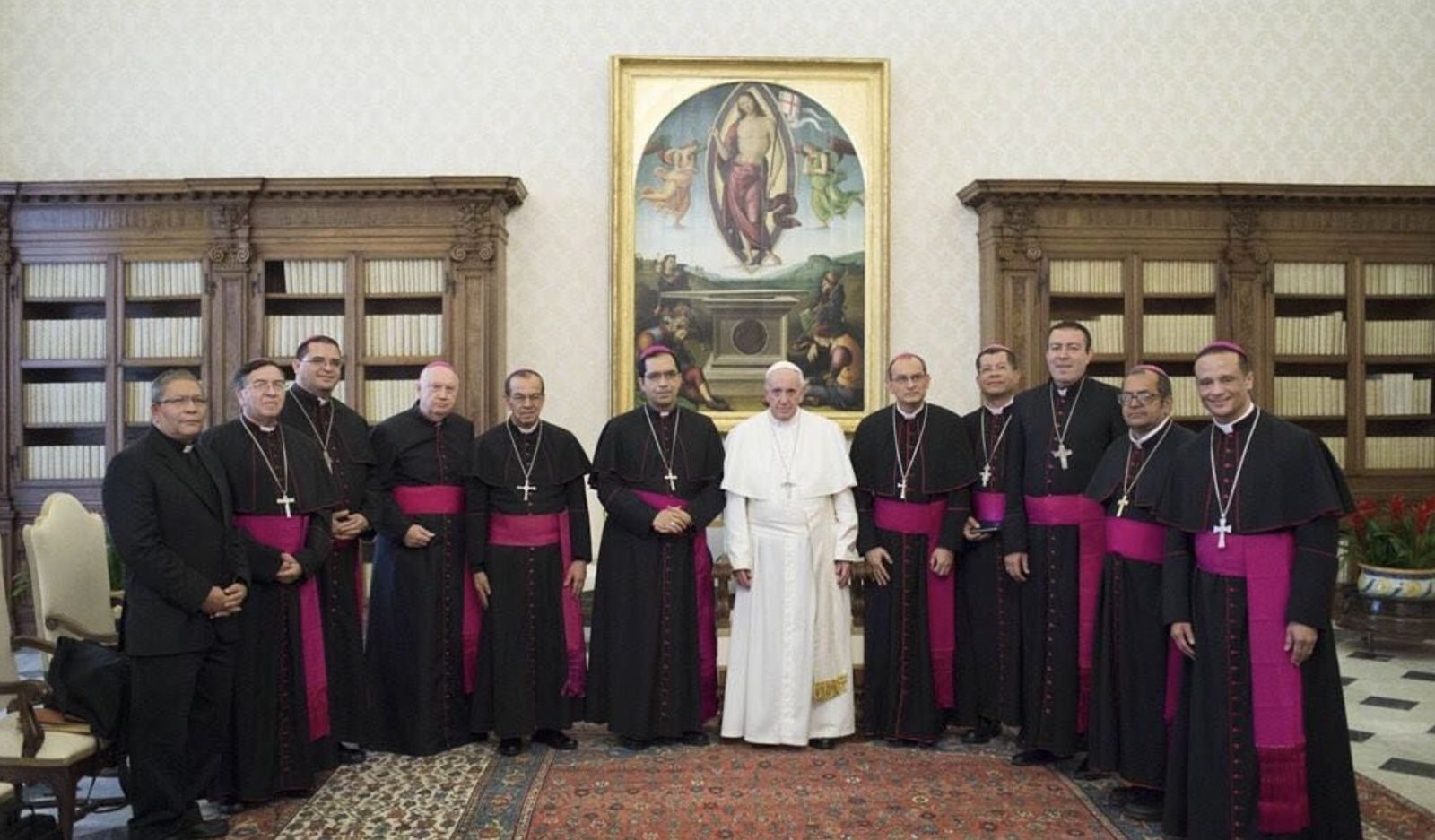 Obispos de El Salvador con Francisco