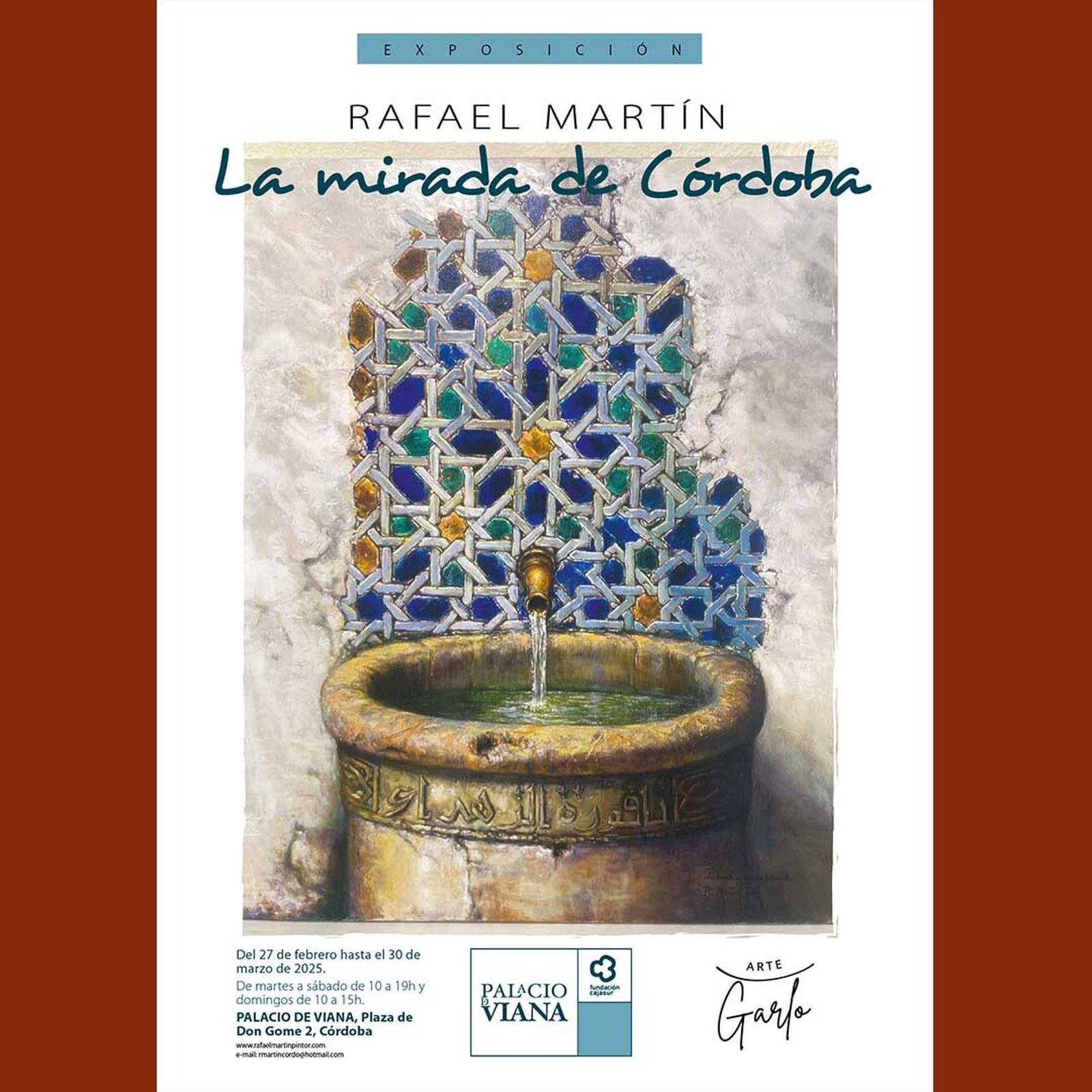 Cartel La mirada de Córdoba en Palacio de Viana. 27feb a 30marzo 2025