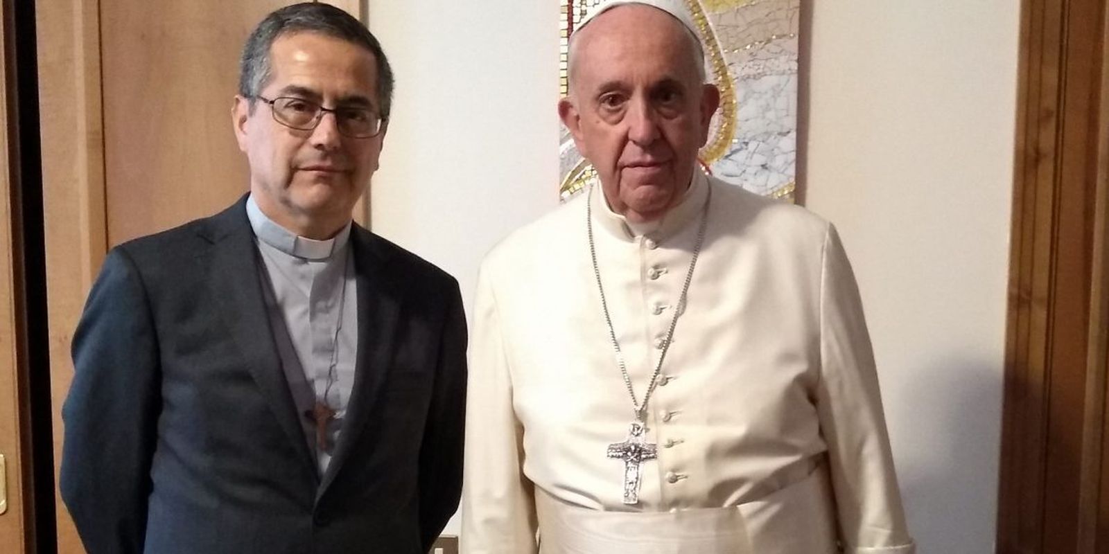 Franciso y el nuevo obispo de Chillán (Chile)