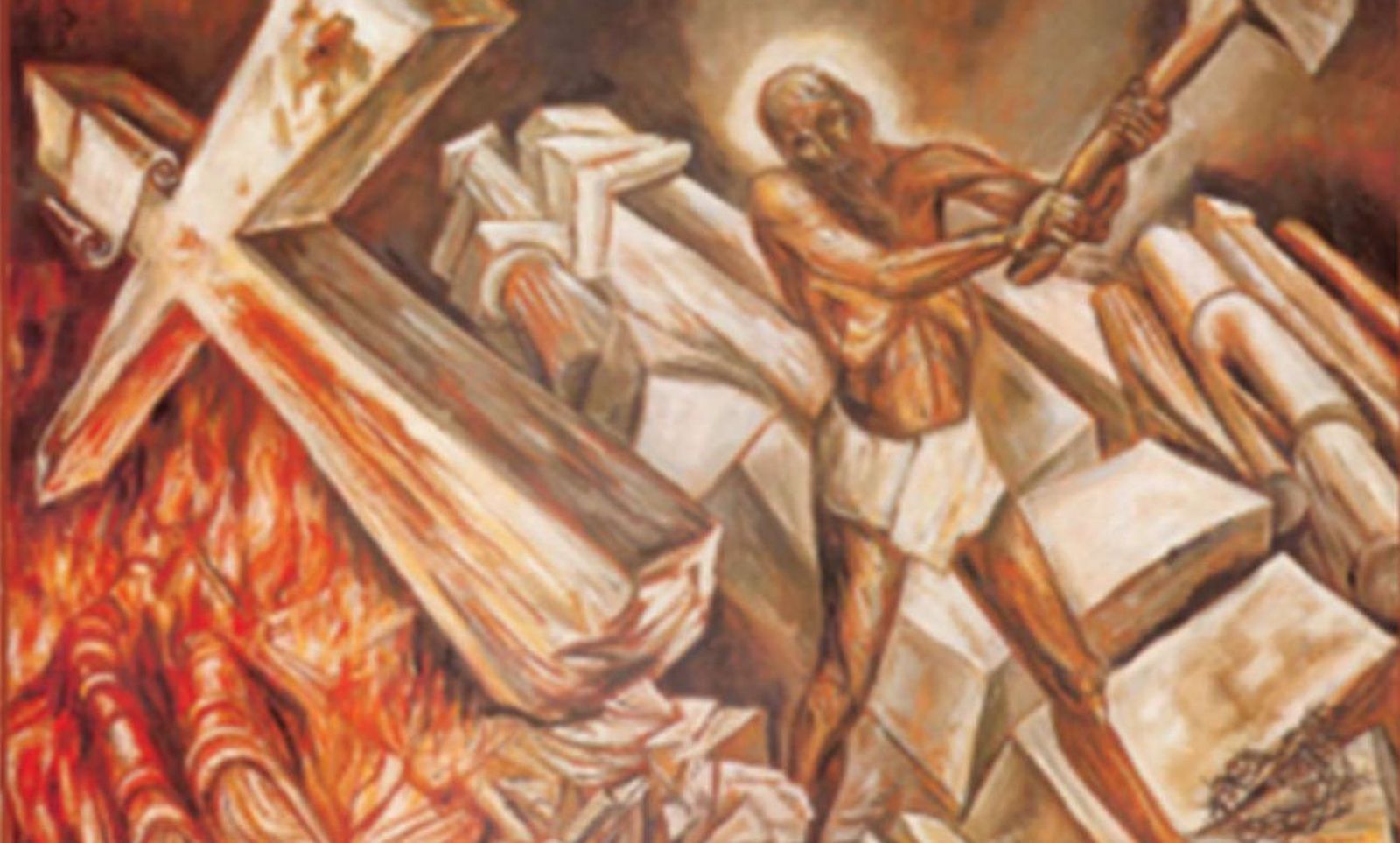 Cristo destruye su cruz