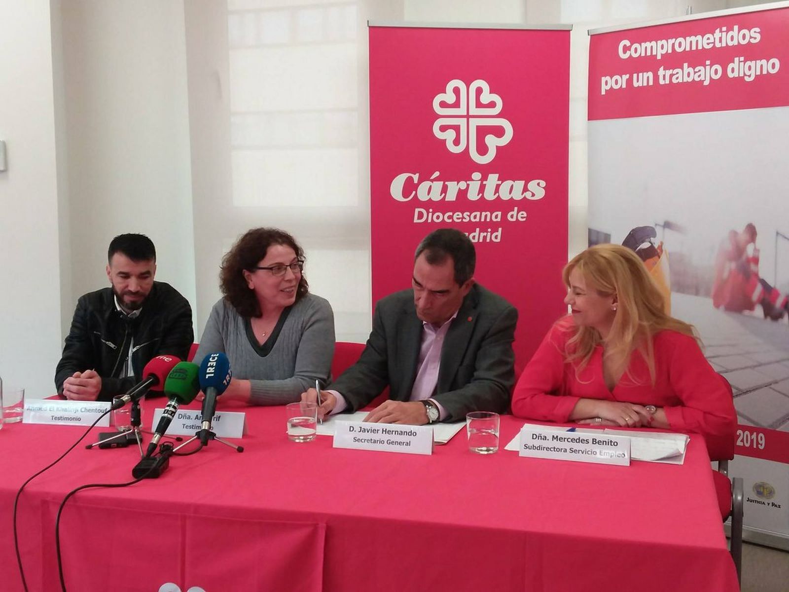 Presentación de la Campaña Contra el Paro 2019 de Cáritas Madrid