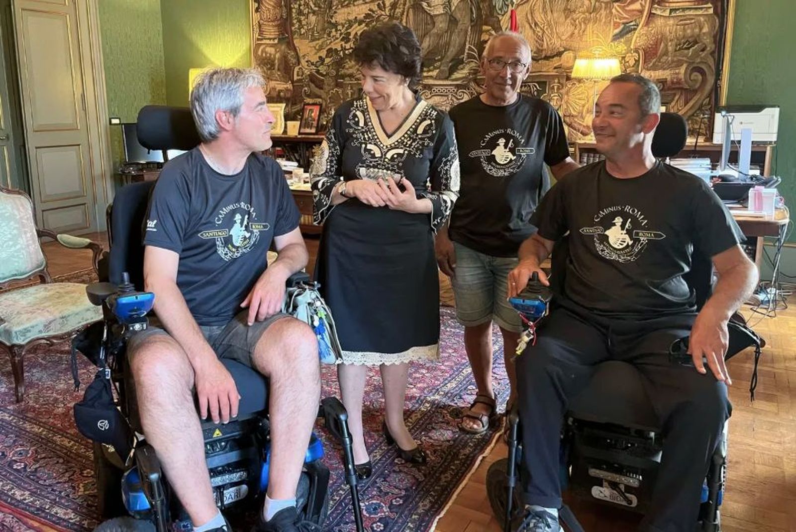 Rubén Zulueta, José Fernández y Antonio González