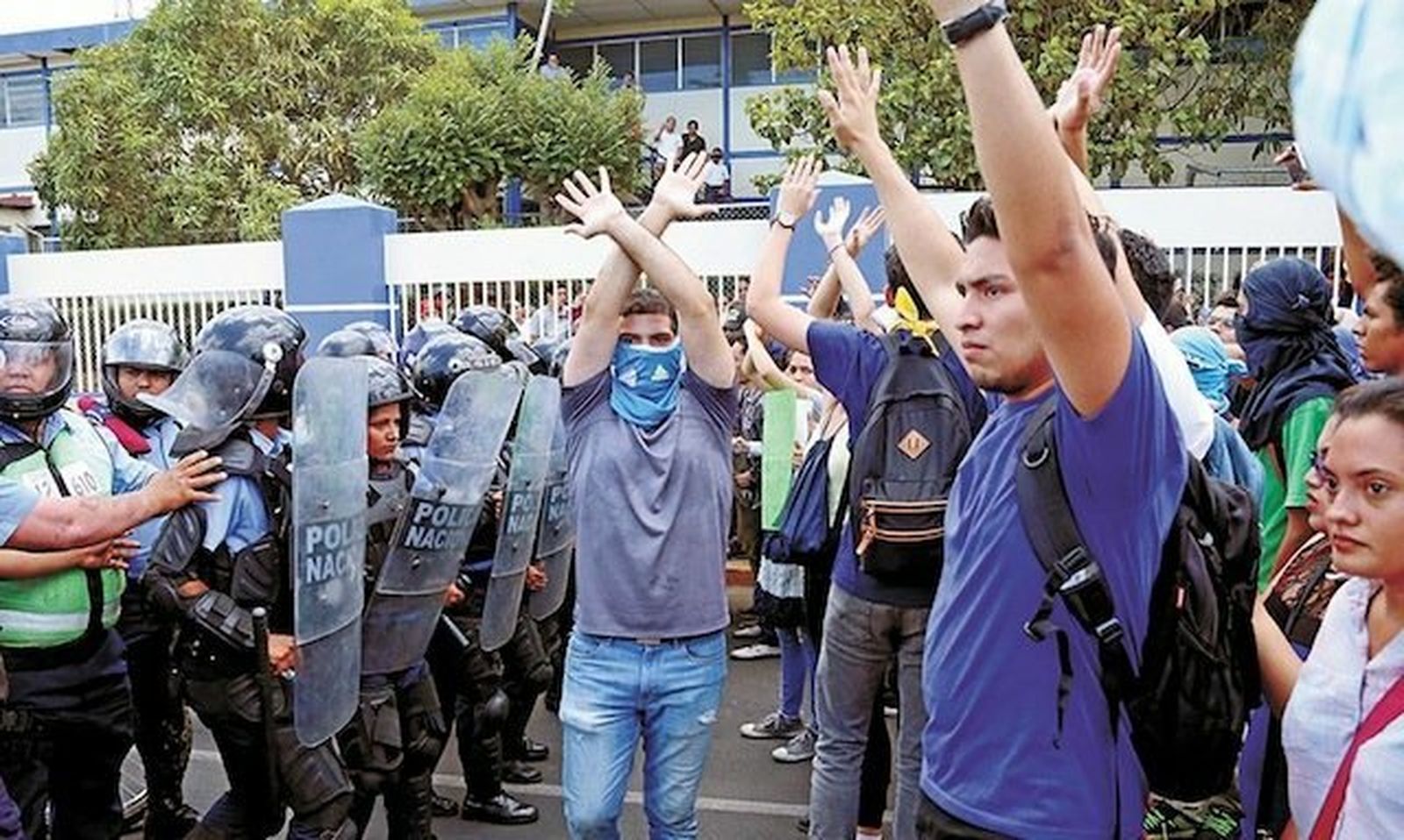 Primeras manifestaciones en la UNI de Nicaragua el 19 de abril