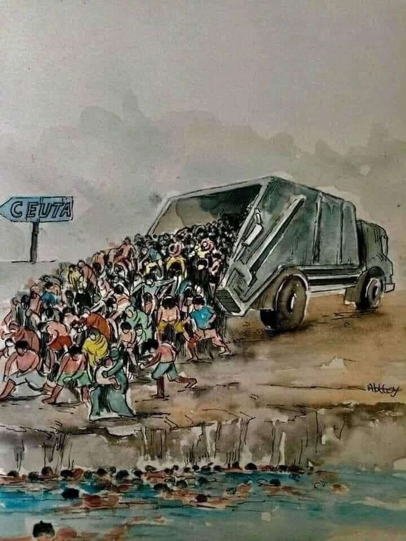Escombros humanos