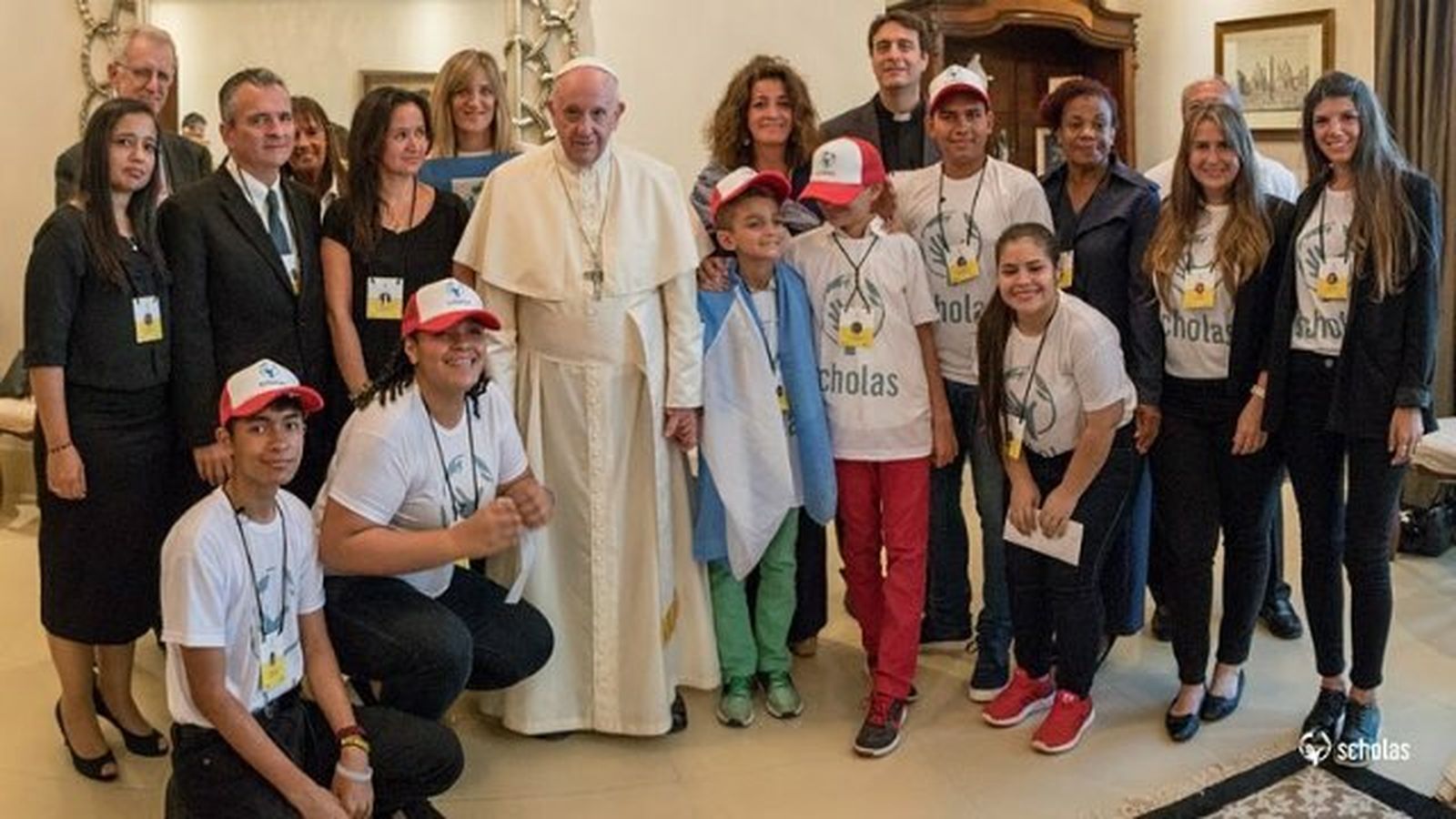 Jóvenes de Scholas con el Papa en Panamá