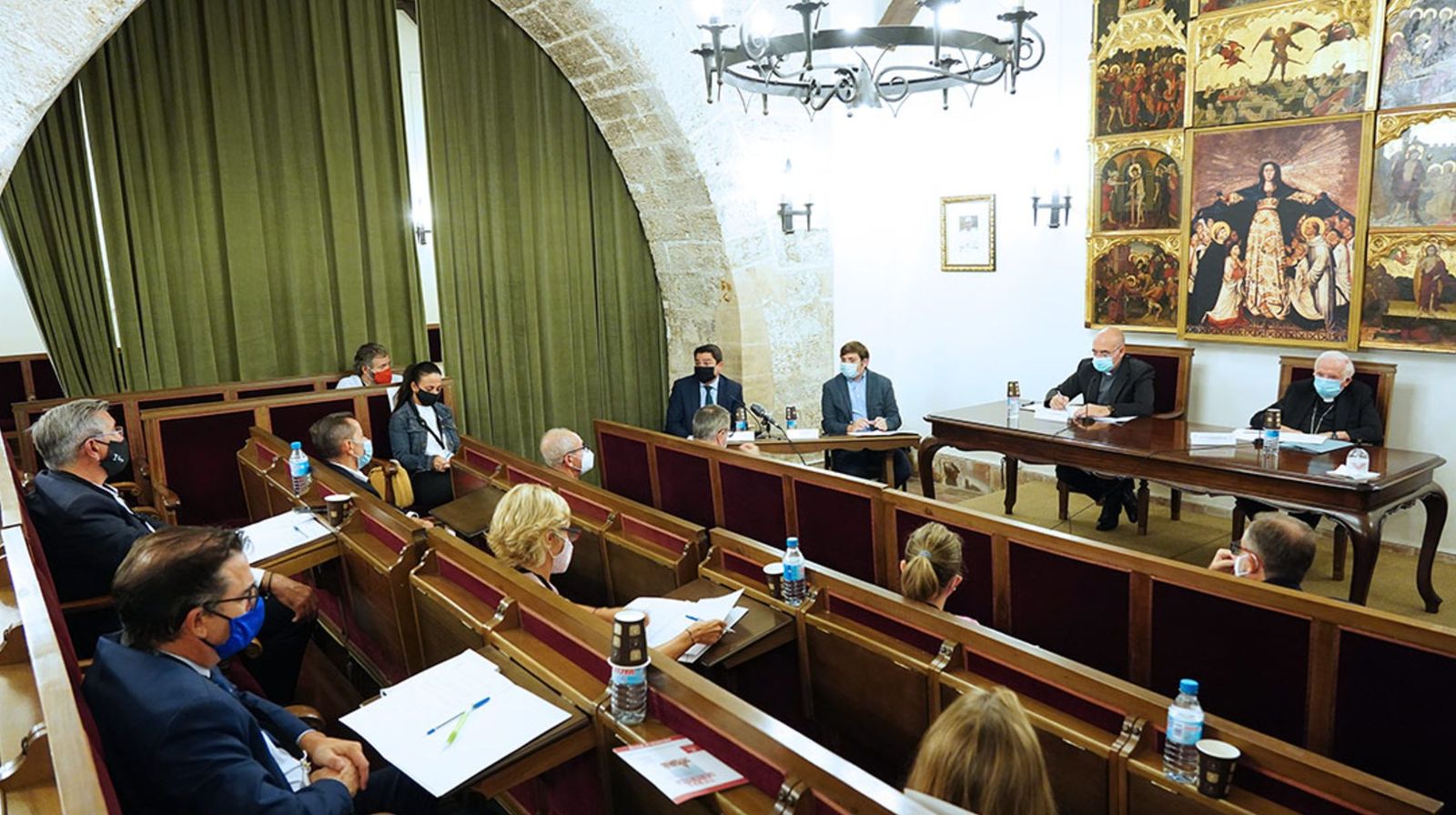 Mesa de diálogo social. Una de las sesiones