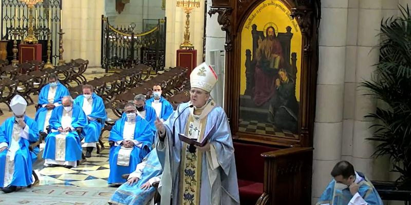 Osoro durante la Vigilia de la Inmaculada en Madrid