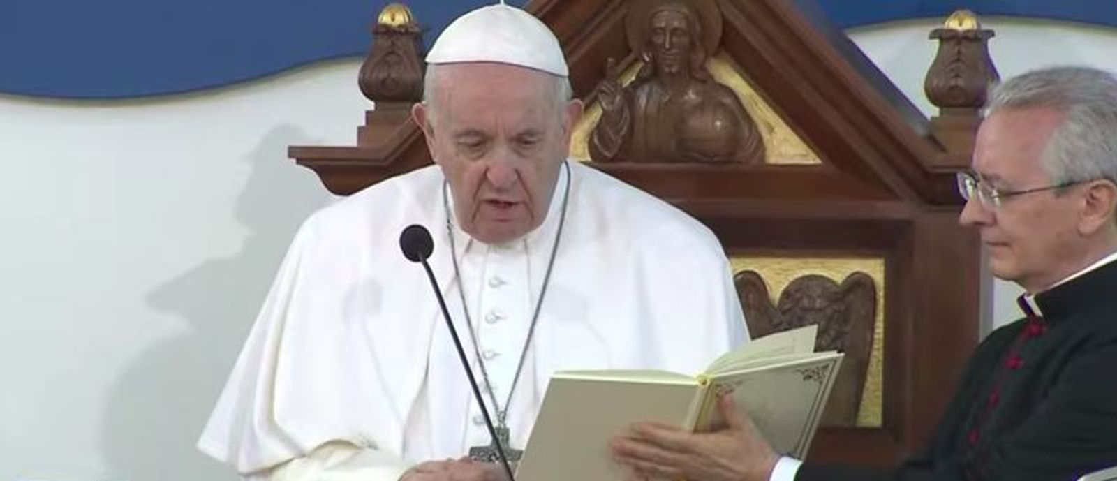 Francisco, en el santuario de Gozo