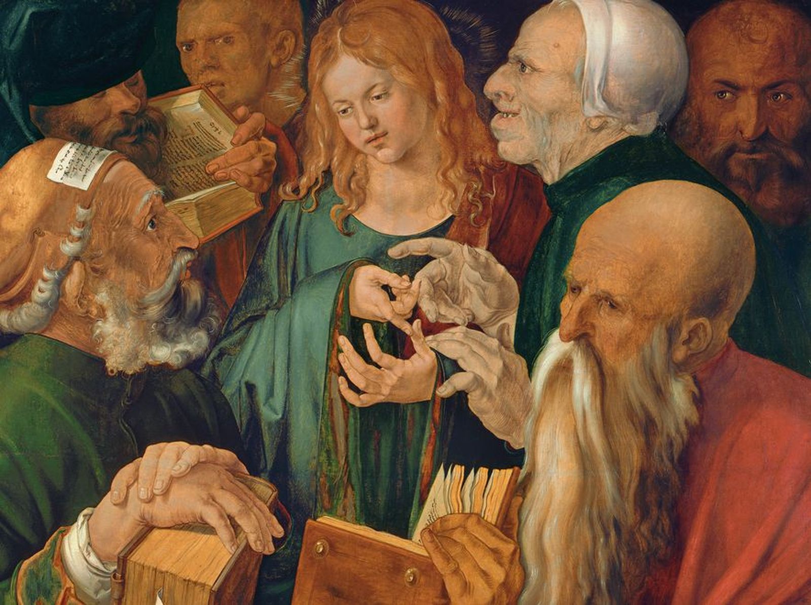 Jesús entre los doctores. Alberto Durero