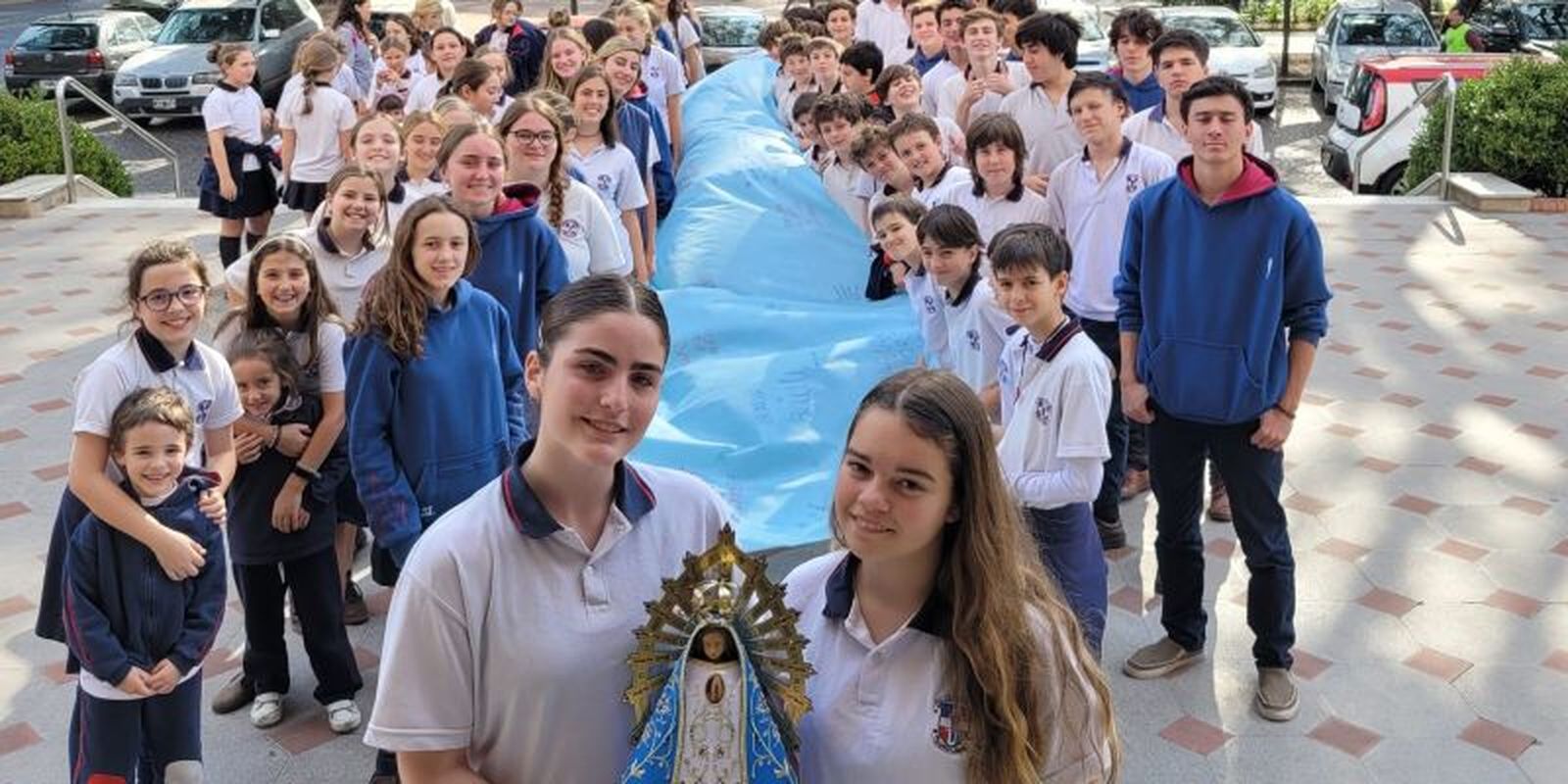 Alumnos de un colegio religioso en Argentina