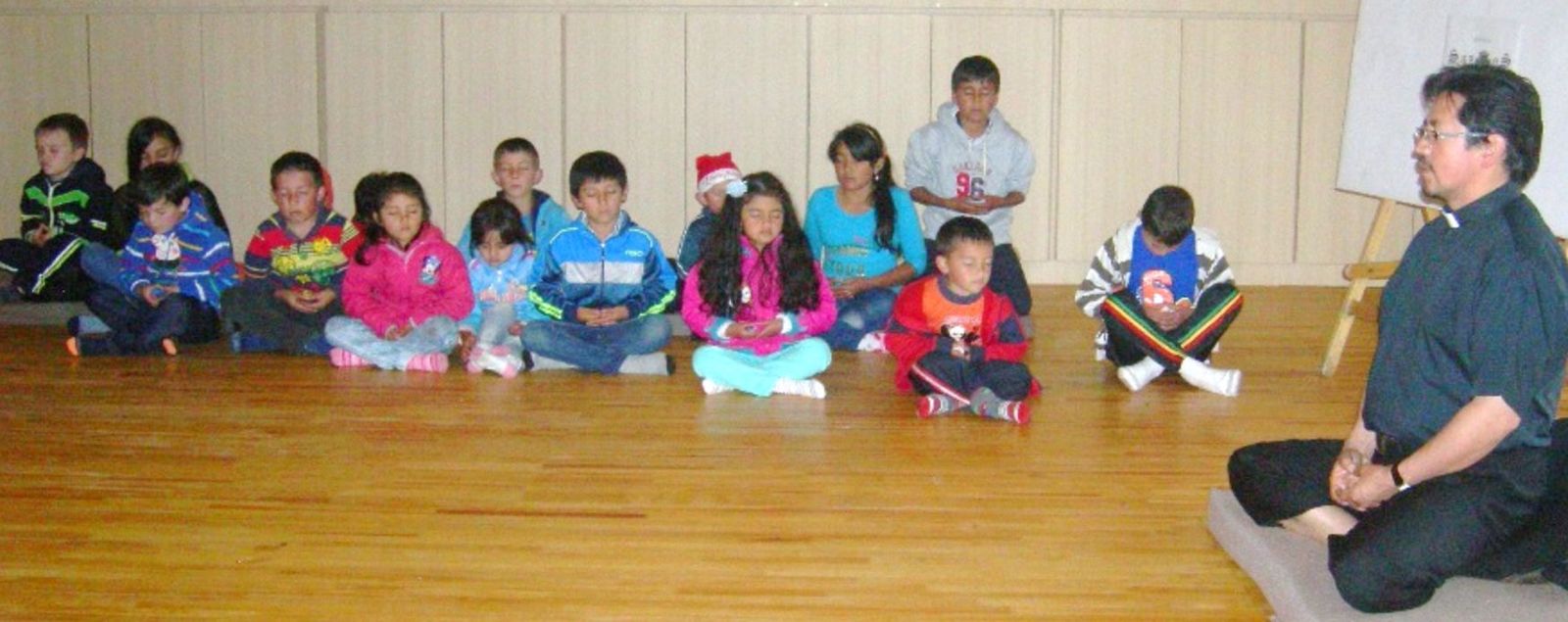Meditando con niños