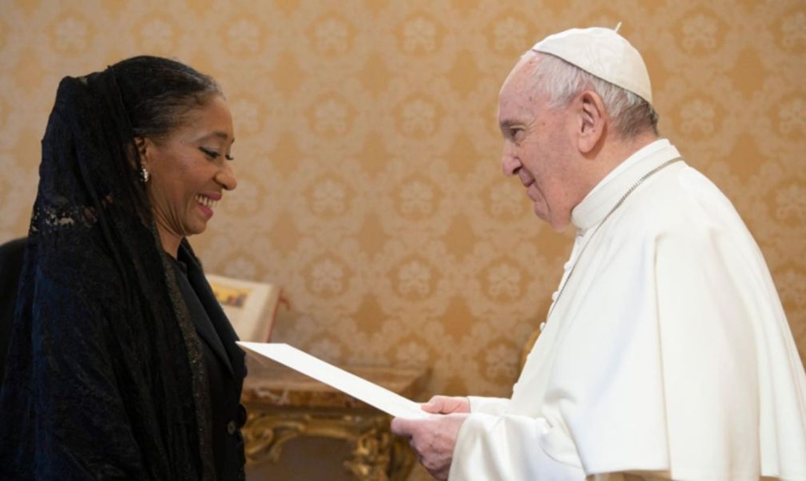 María Fernanda Silva y el Papa Francisco