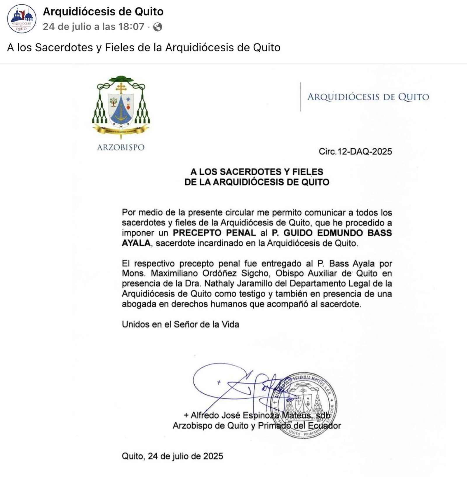 Arzobispado de Quito