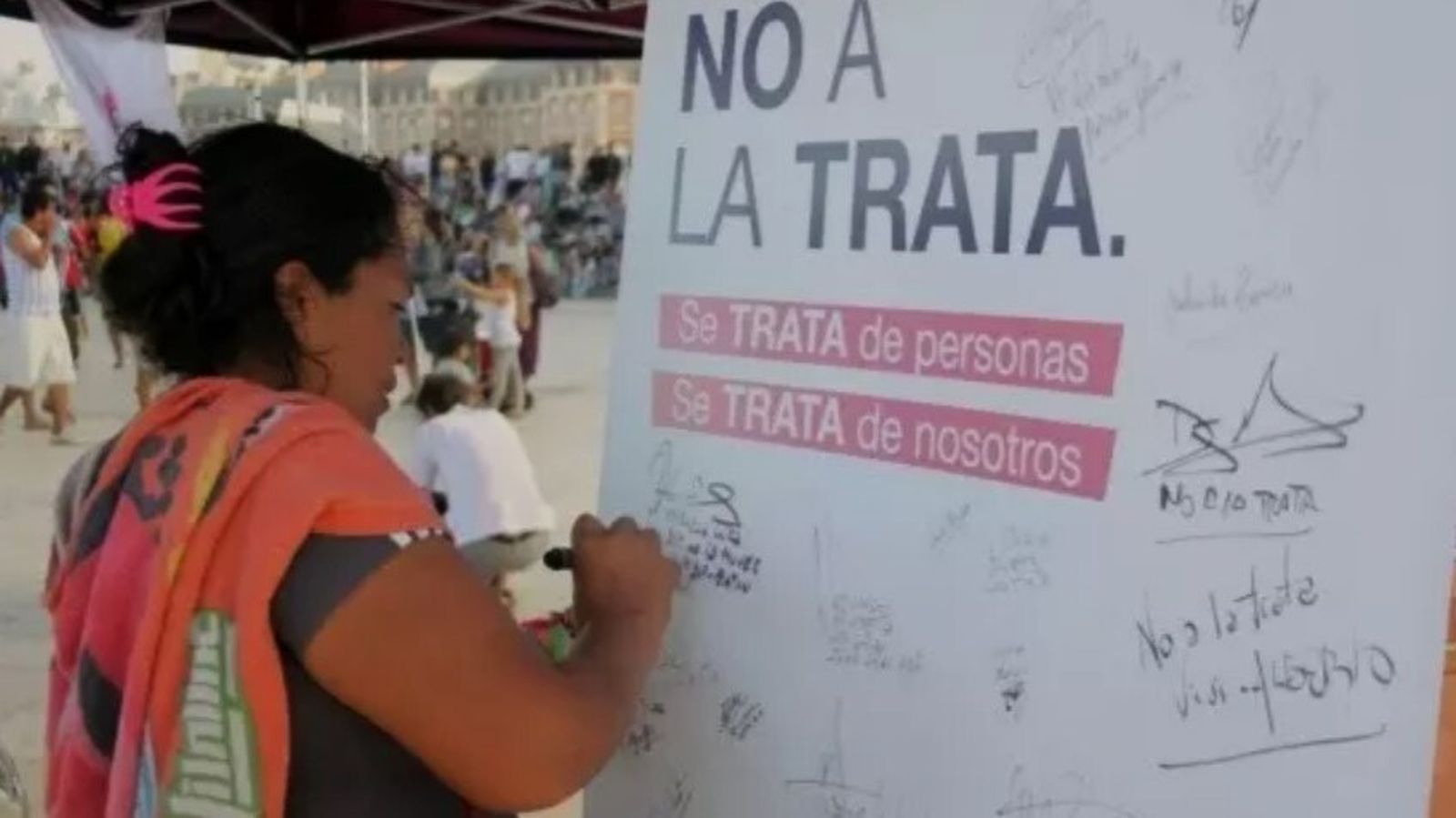 No a la Trata de Personas