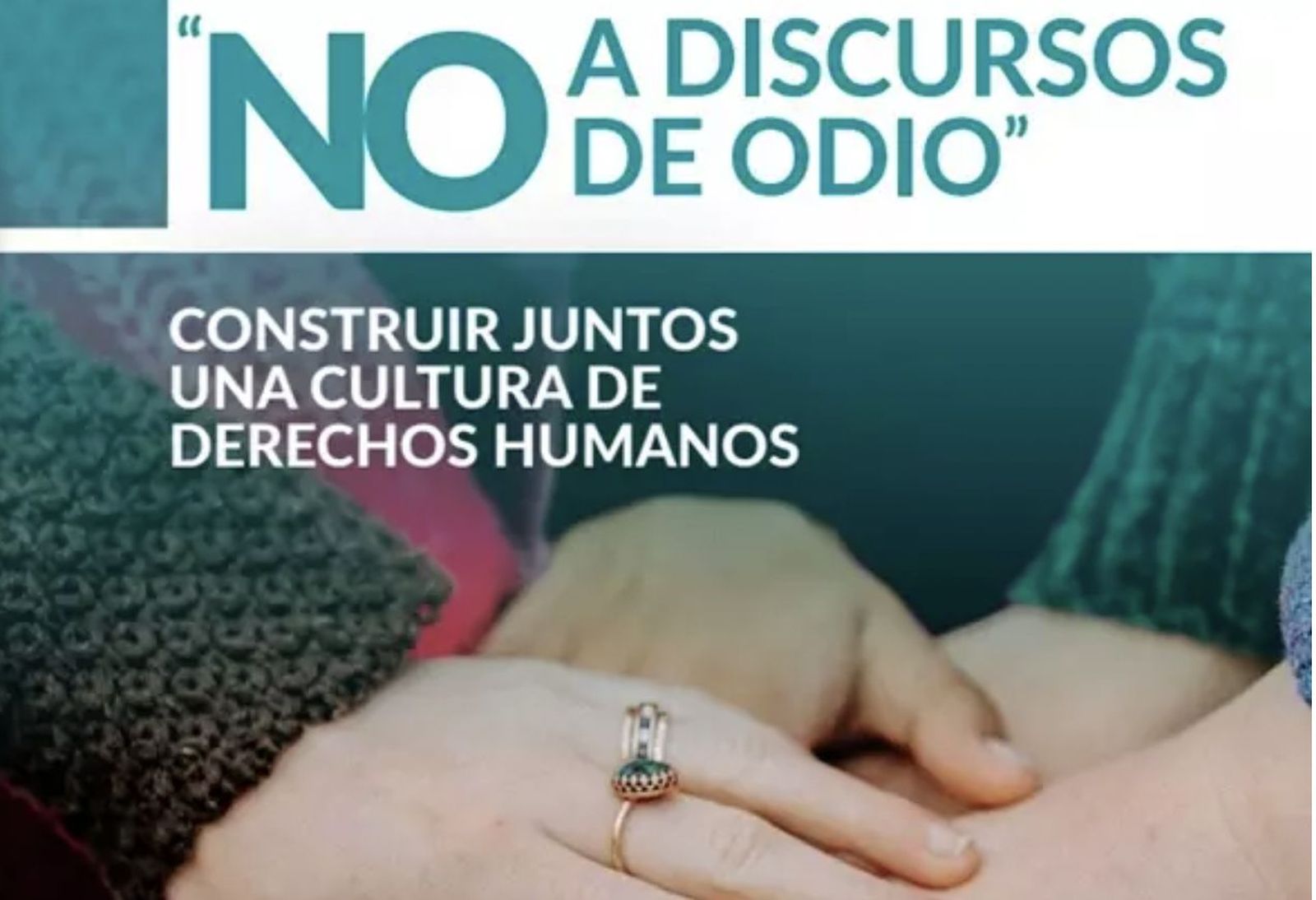 Cartel de la campaña contra los discursos del odio