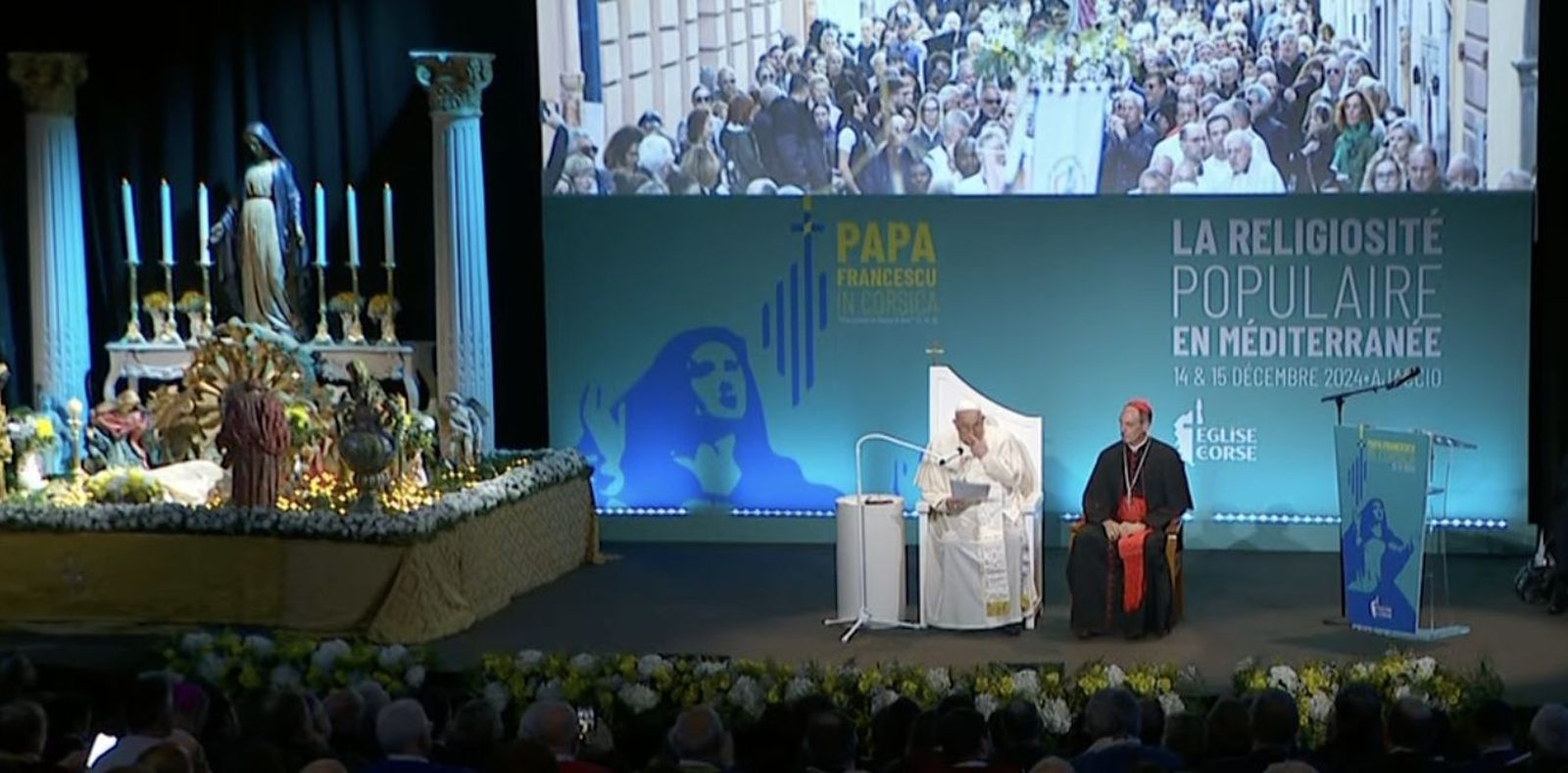 Primer discurso del Papa en Ajaccio