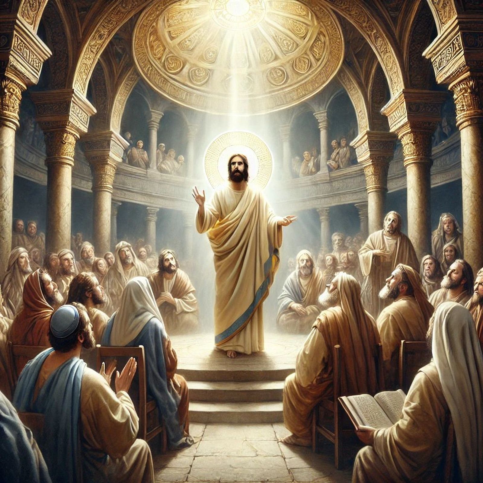 Jesús, en la sinagoga