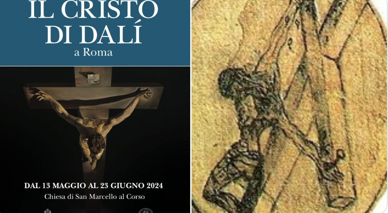 El Cristo de Dalí y el de San Juan de la Cruz, expuestos juntos por primera vez