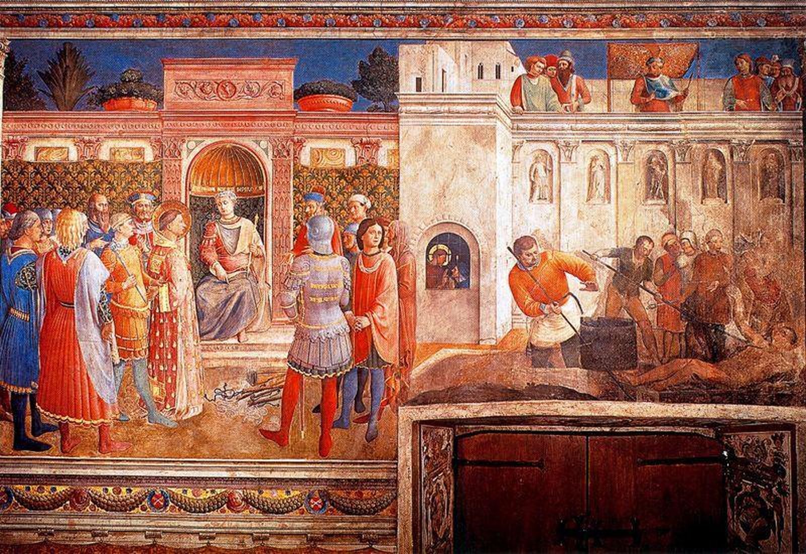 Juicio y martirio de san Lorenzo (Fra Angelico)