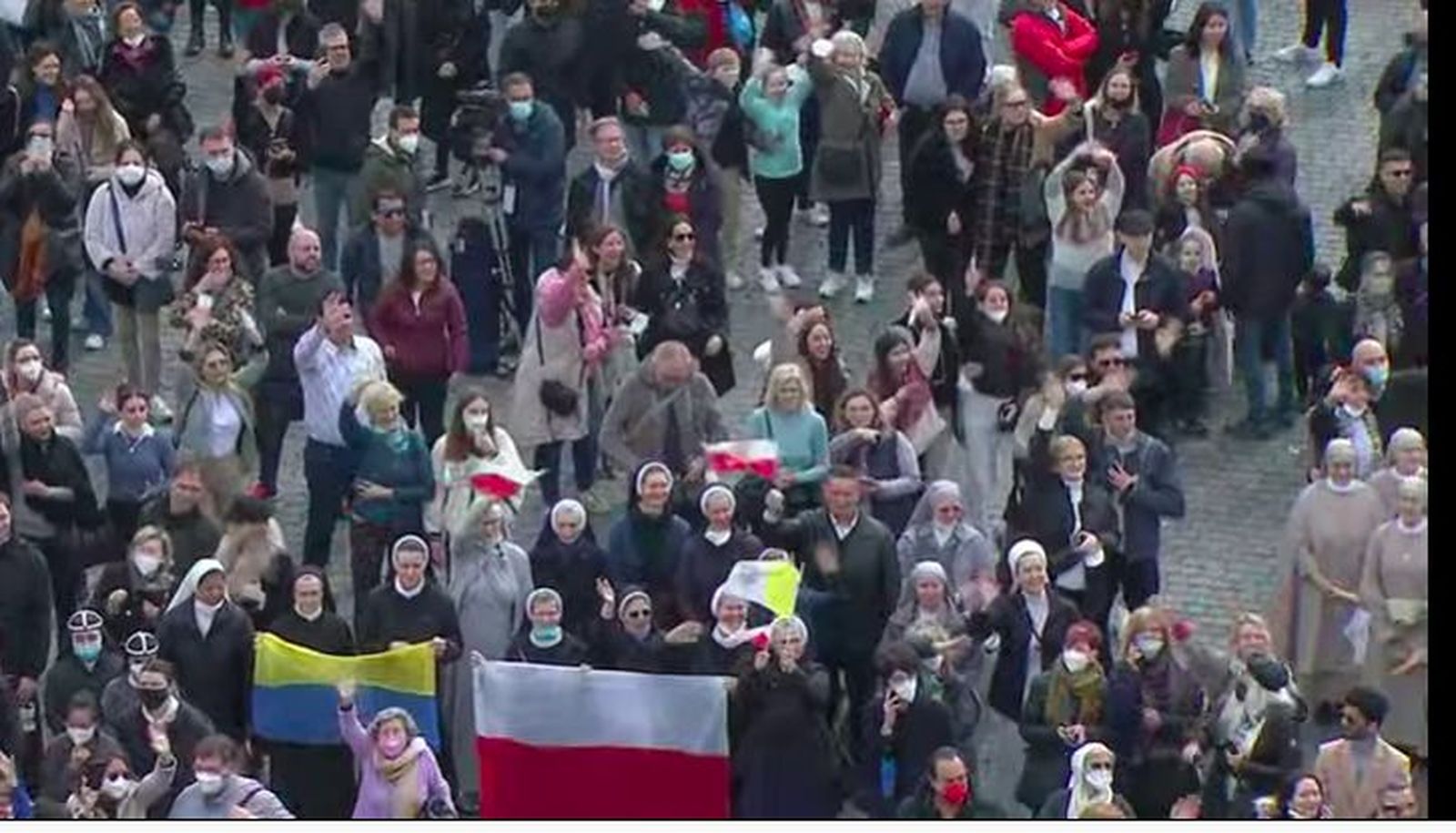 Banderas de Ucrania y Polonia