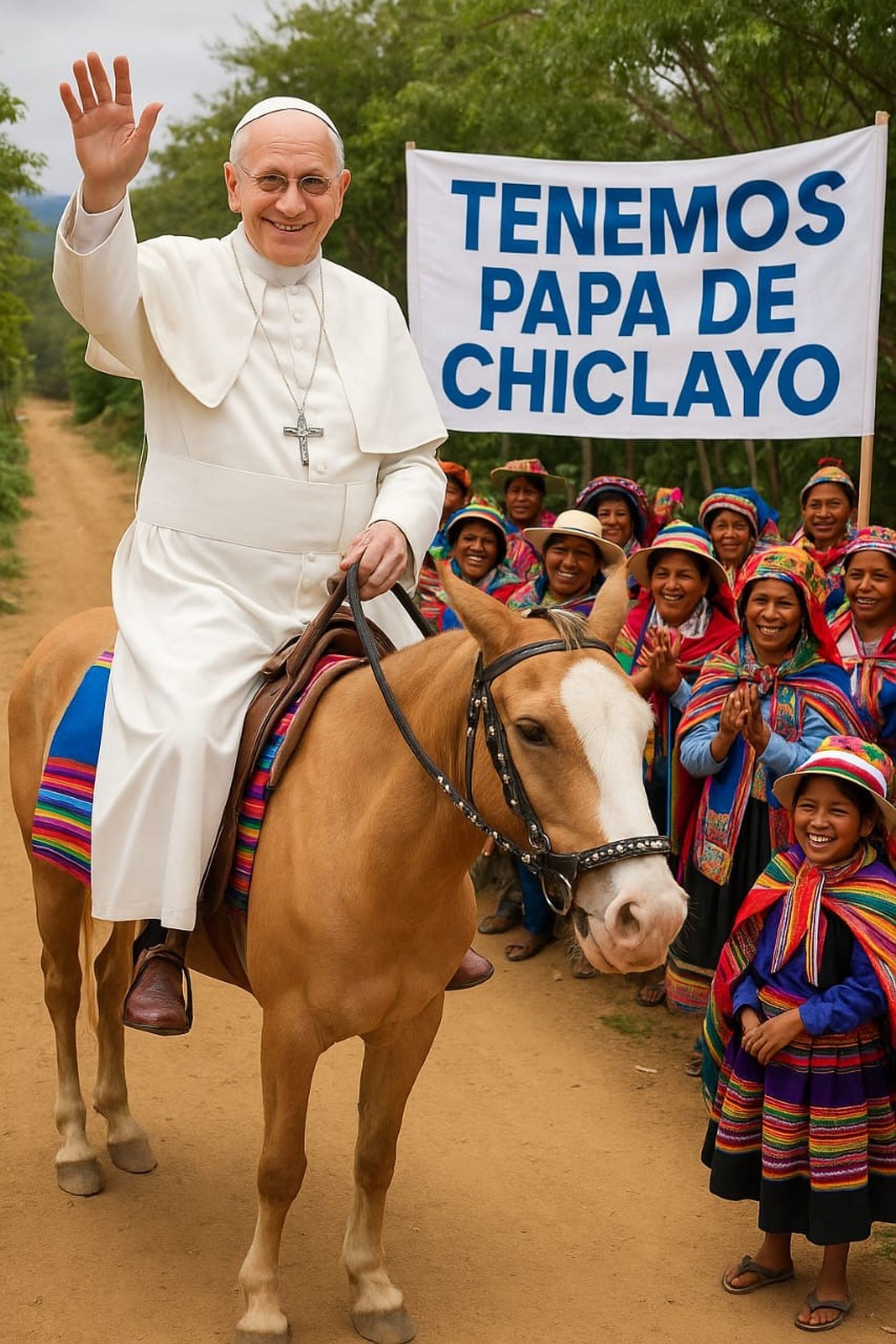 el papa de Chiclayo imagen de AI