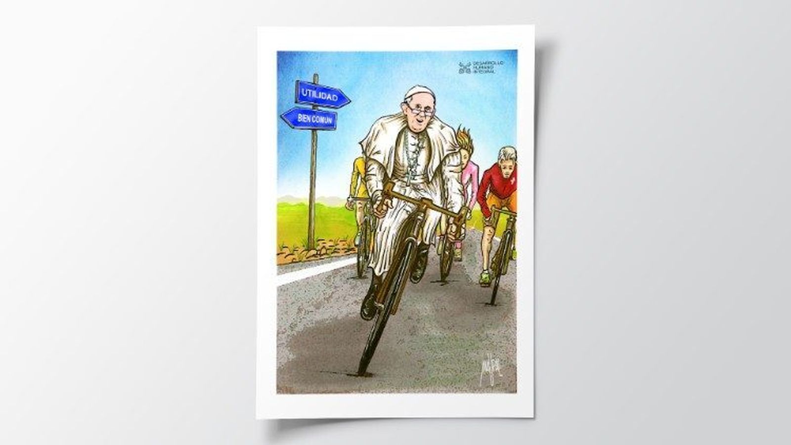 Nueva ilustración de Maupal para el Mensaje de Cuaresma del Papa