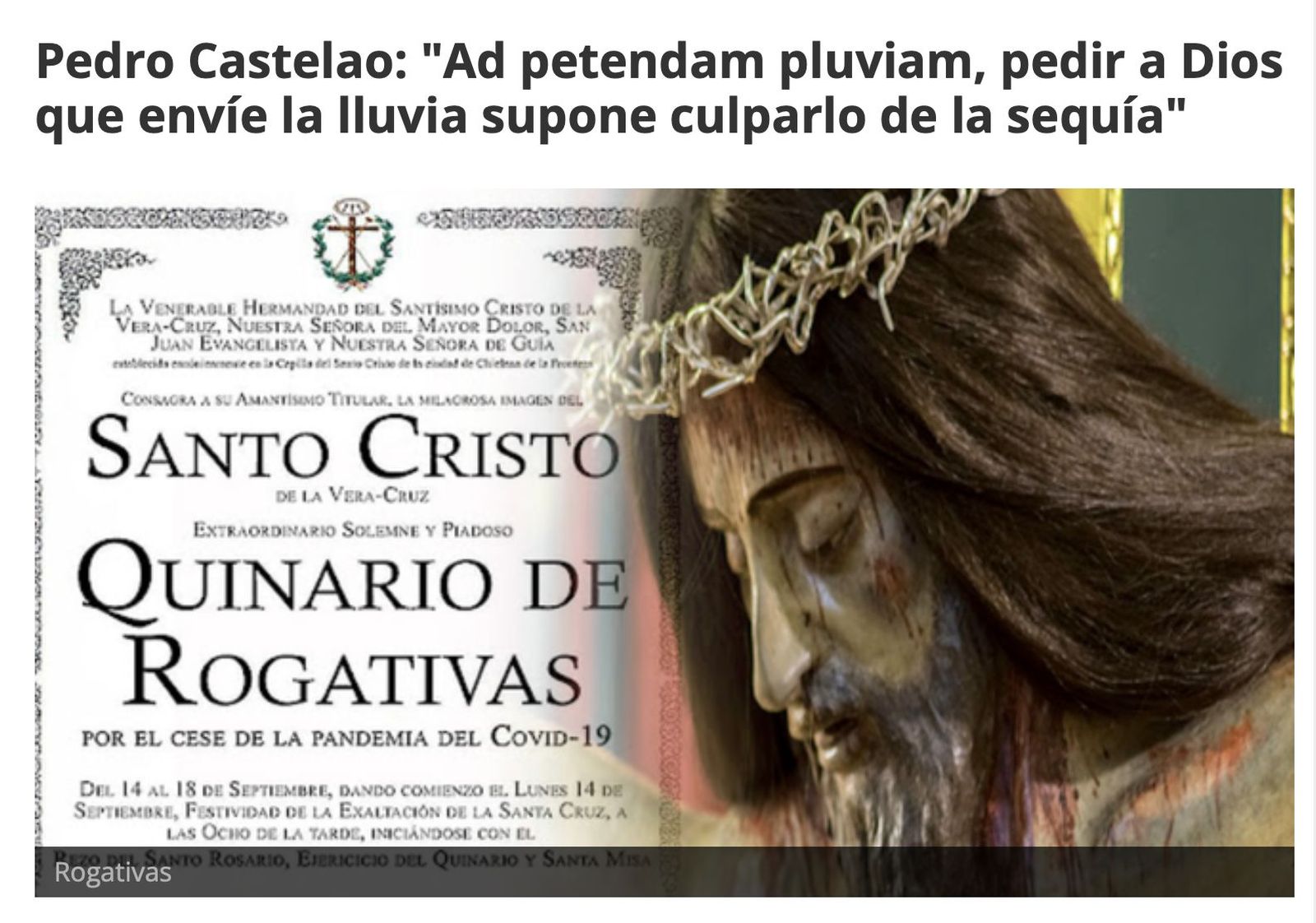 Artículo de Castelao sobre las rogativas en RD